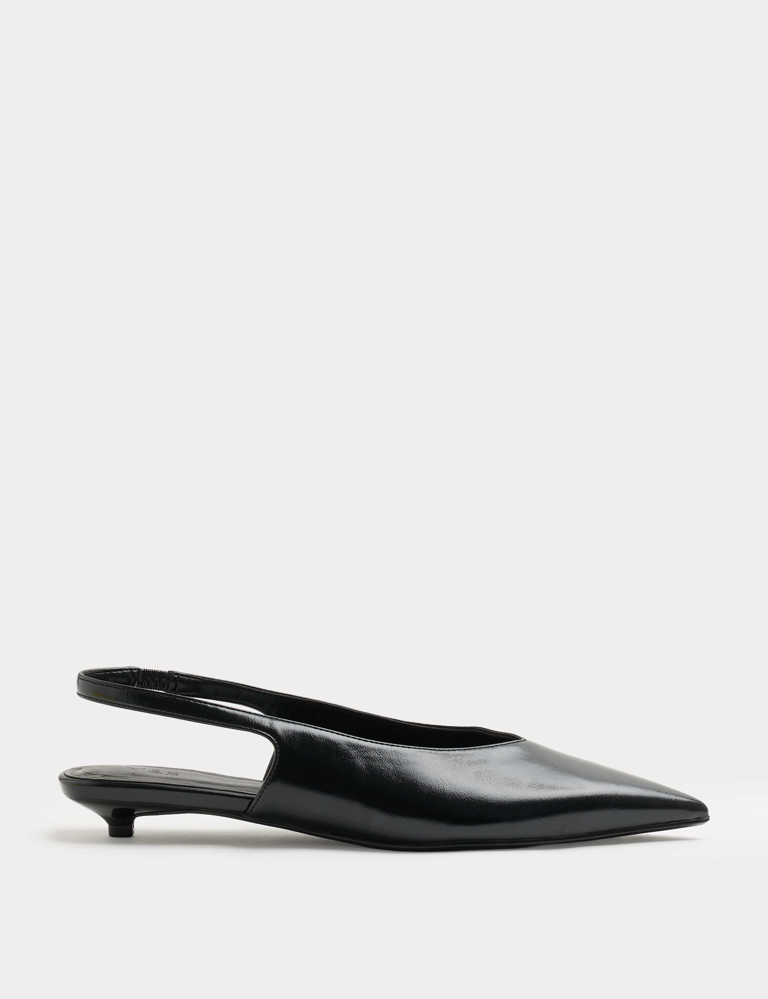 Micro Kitten Heel Slingback Sandals 1 of 3