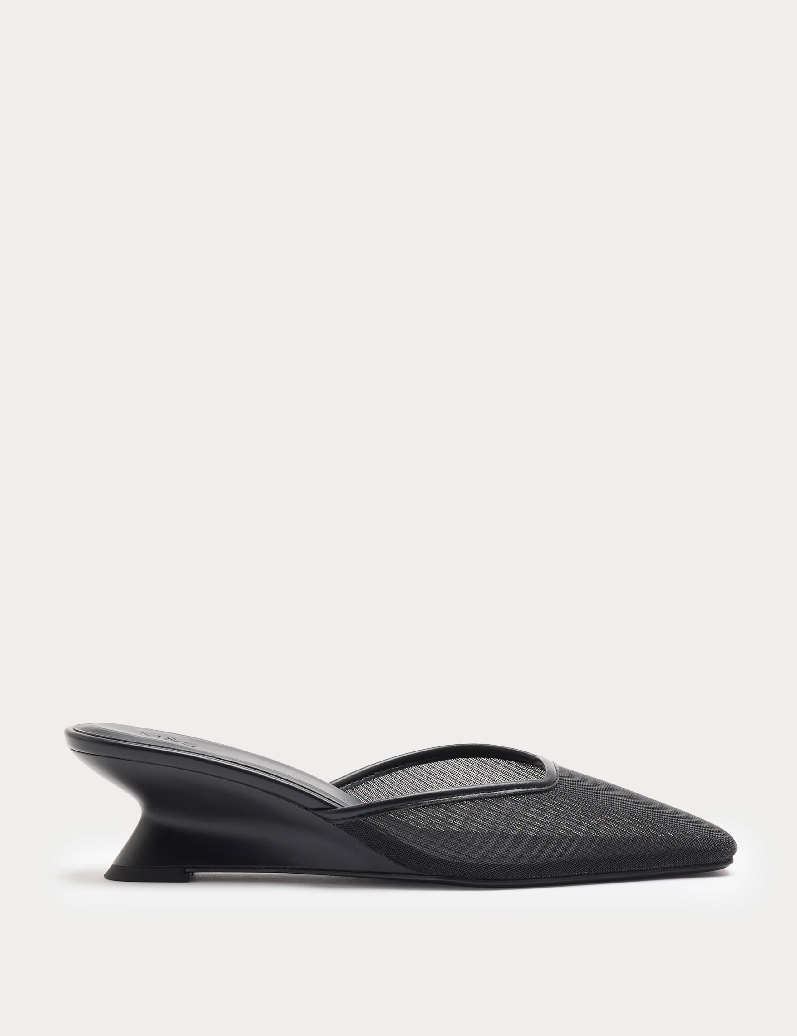 Mesh Wedge Pointed Mules 2 of 3