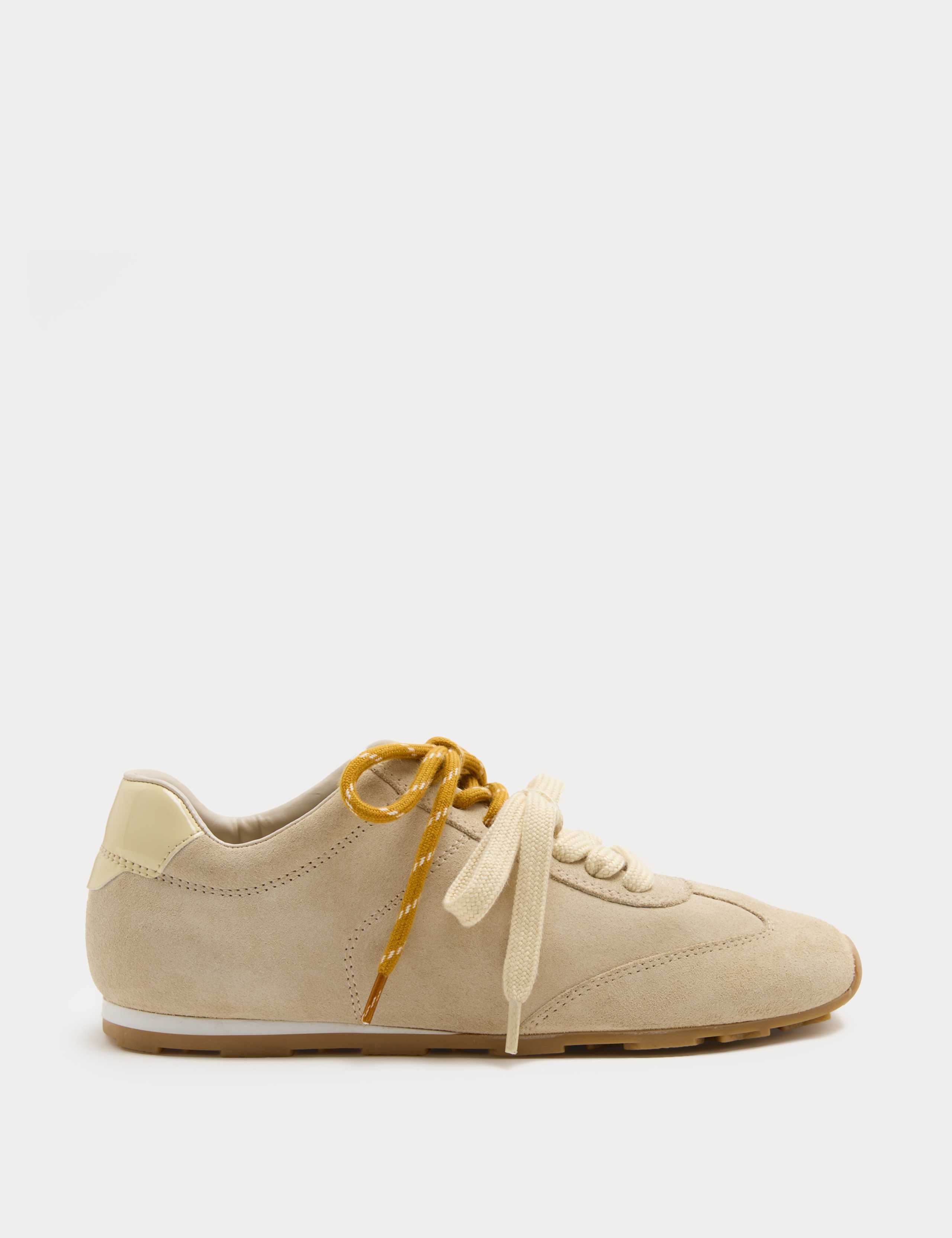 Suede Double Lace Up Trainers 2 of 3