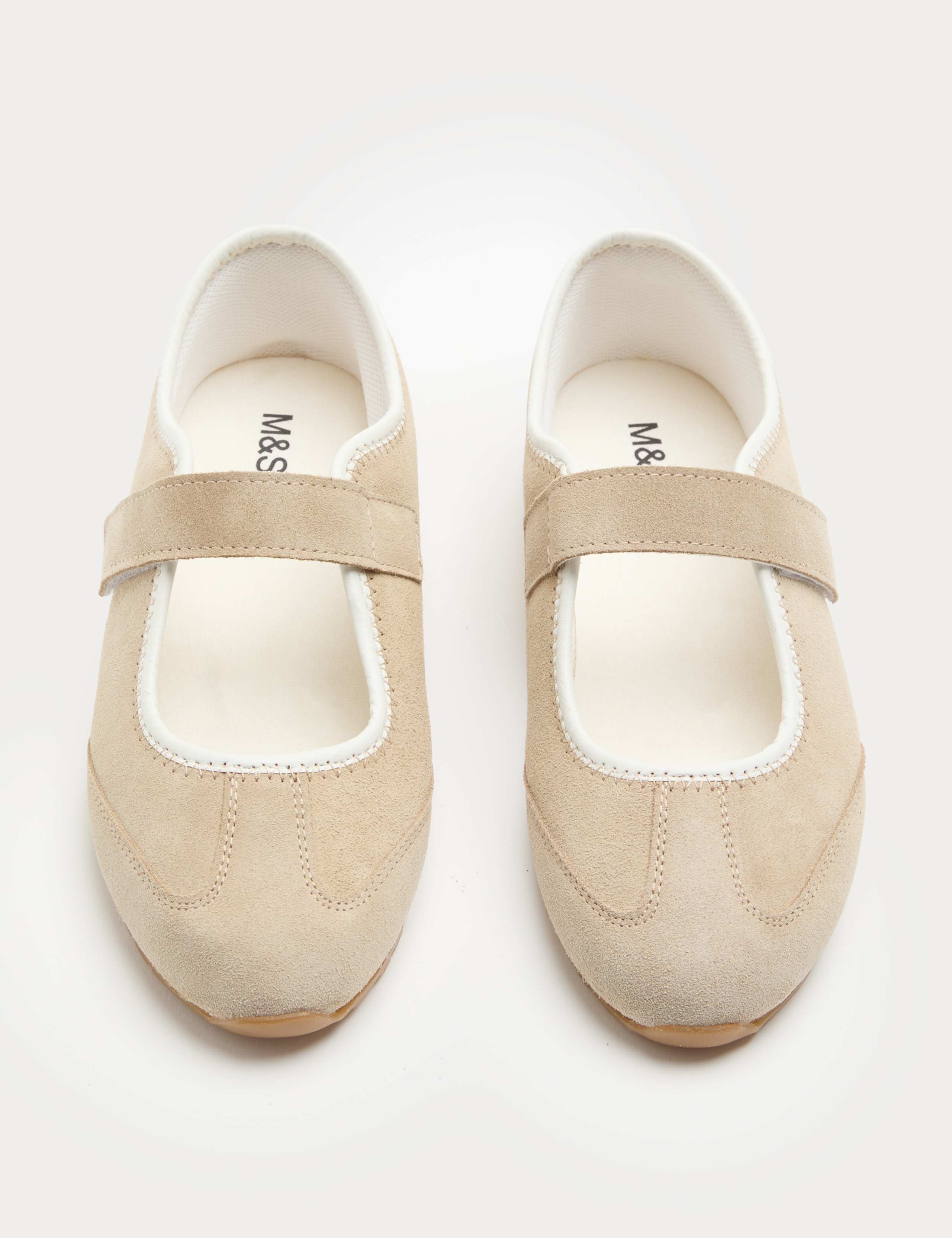 Suede Single Strap Mary Jane Trainers 2 of 3