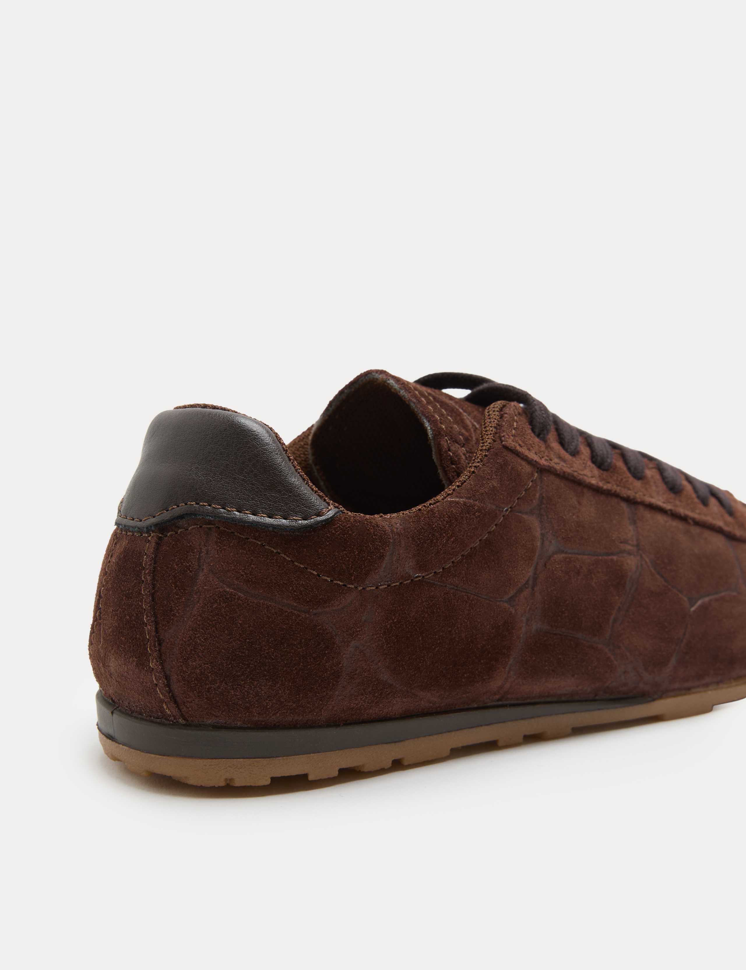 Suede Embosses Croc Trainers 3 of 3