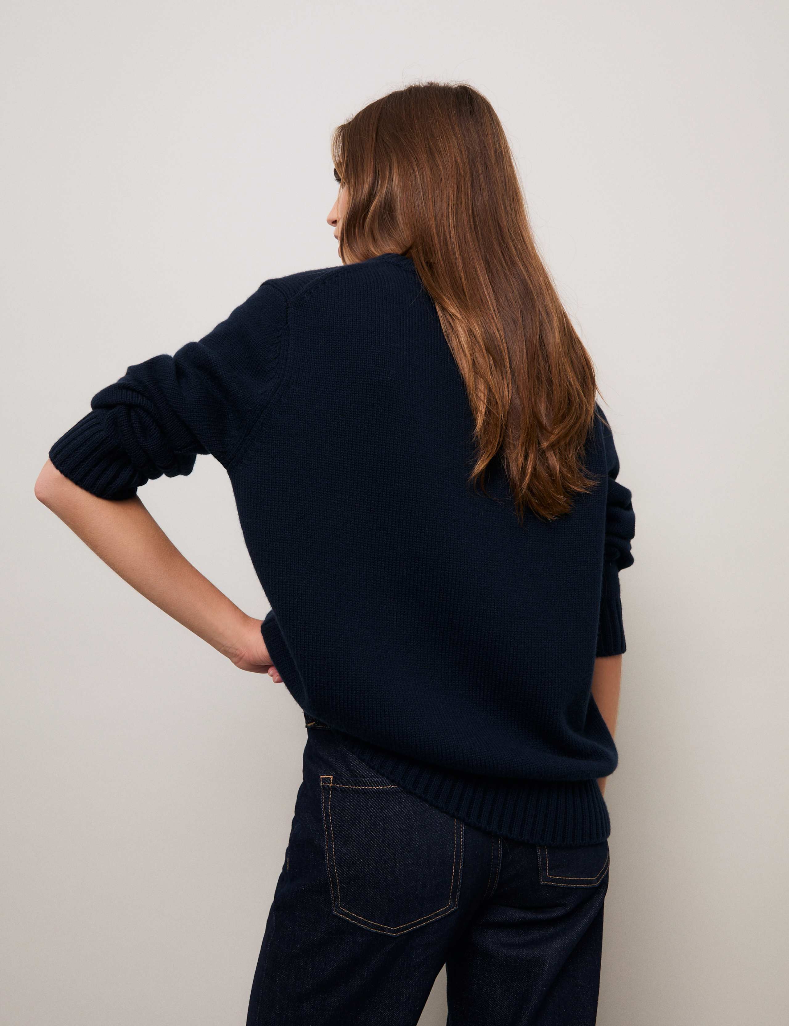 Merino Wool Nature Oversized Jumper With Cashmere 6 of 9