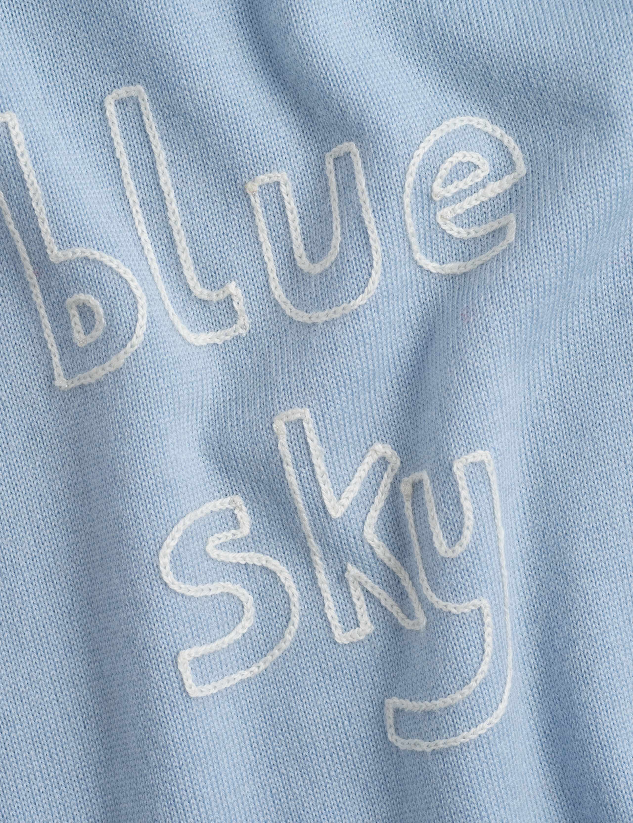 Pure Merino Wool Blue Sky Jumper 8 of 9