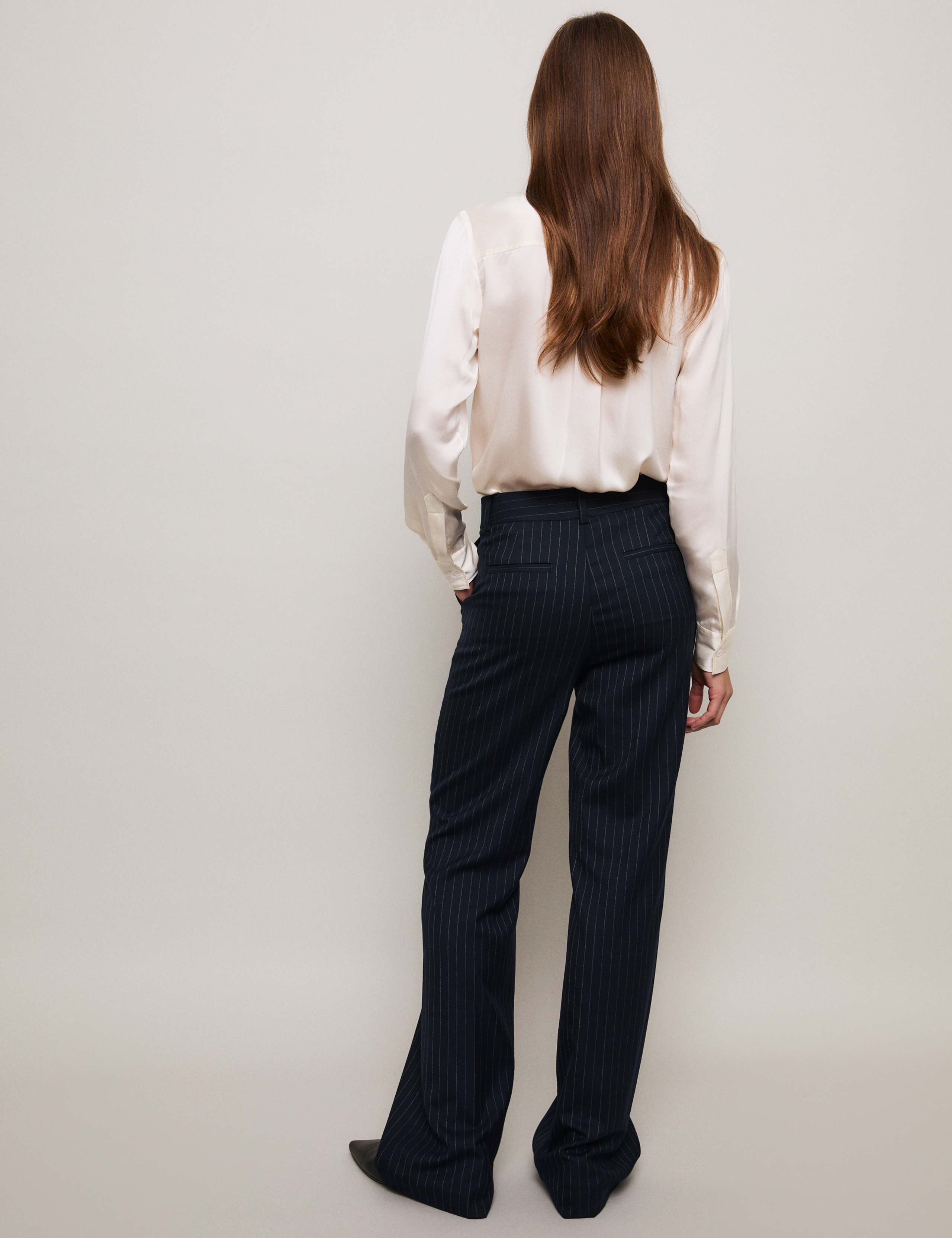 Wool-Blend Pinstripe Trousers 5 of 8