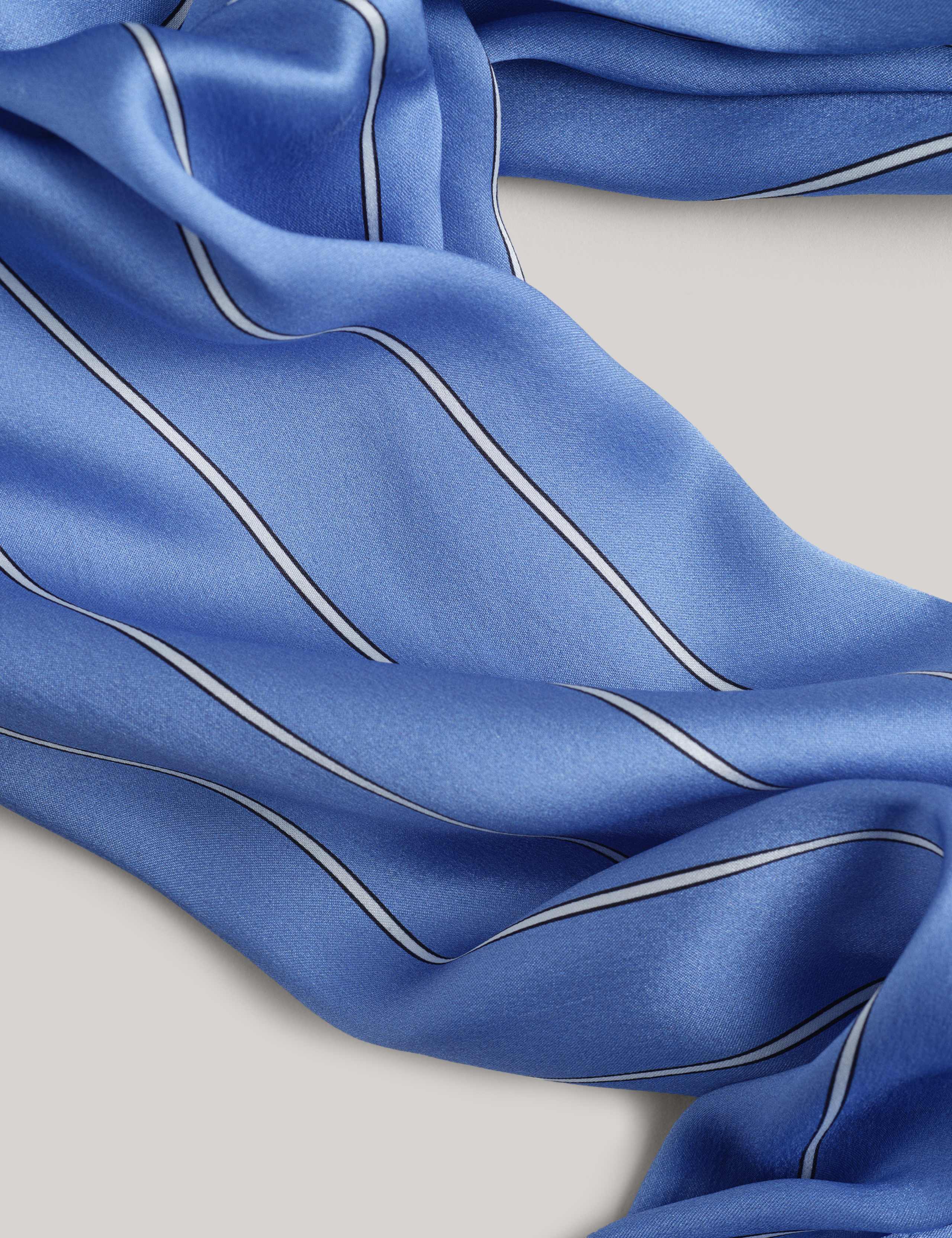 Pure Silk Pinstripe Collared Shirt 10 of 10