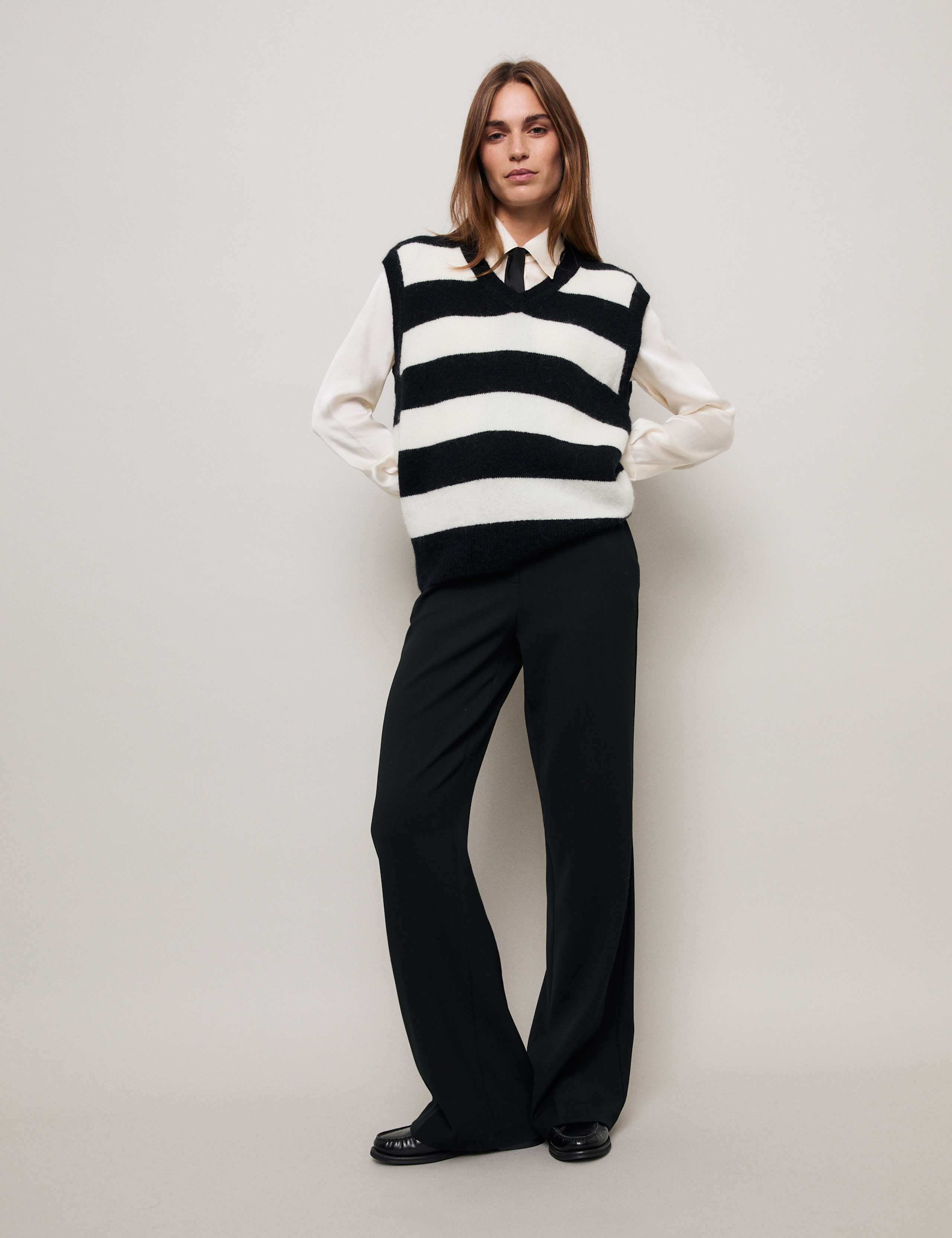 Merino Wool Rich Relaxed Tank With Mohair 3 of 8