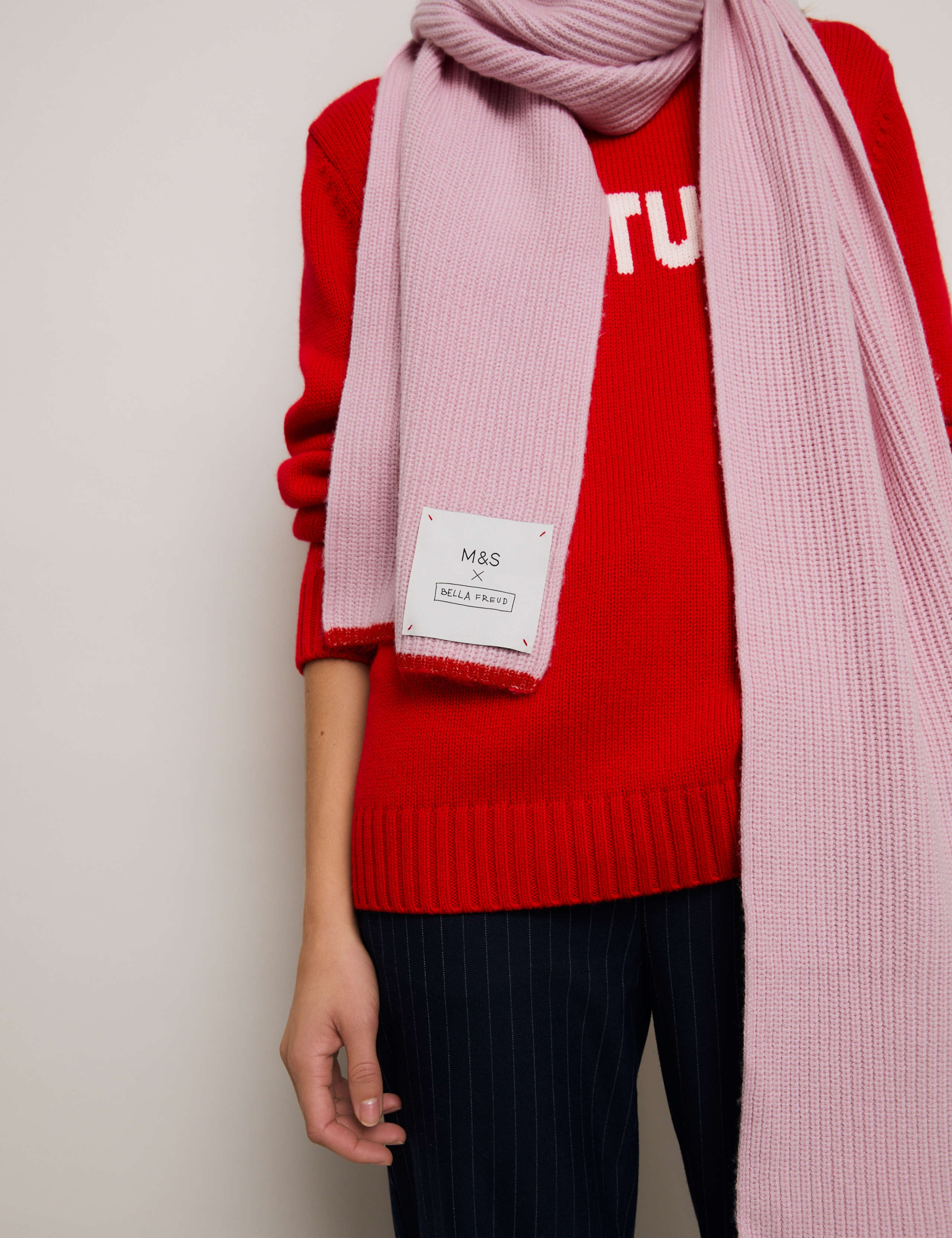 Merino Wool Rich Scarf With Cashmere 3 of 5