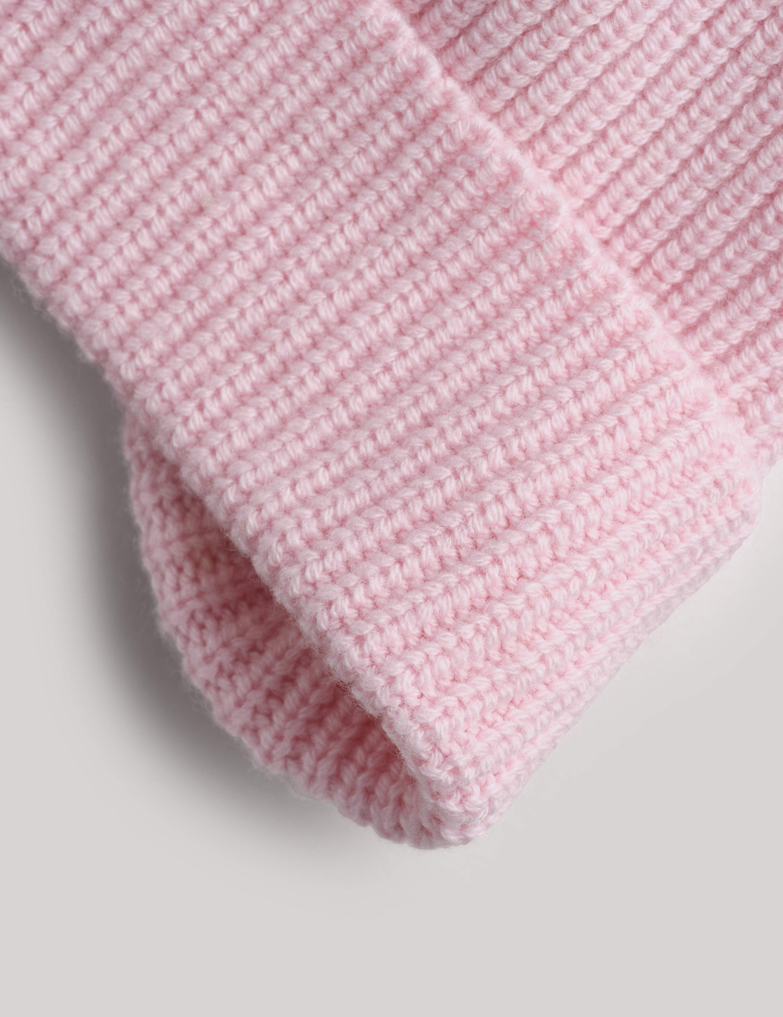 Merino Wool Blend Beanie Hat With Cashmere 4 of 4