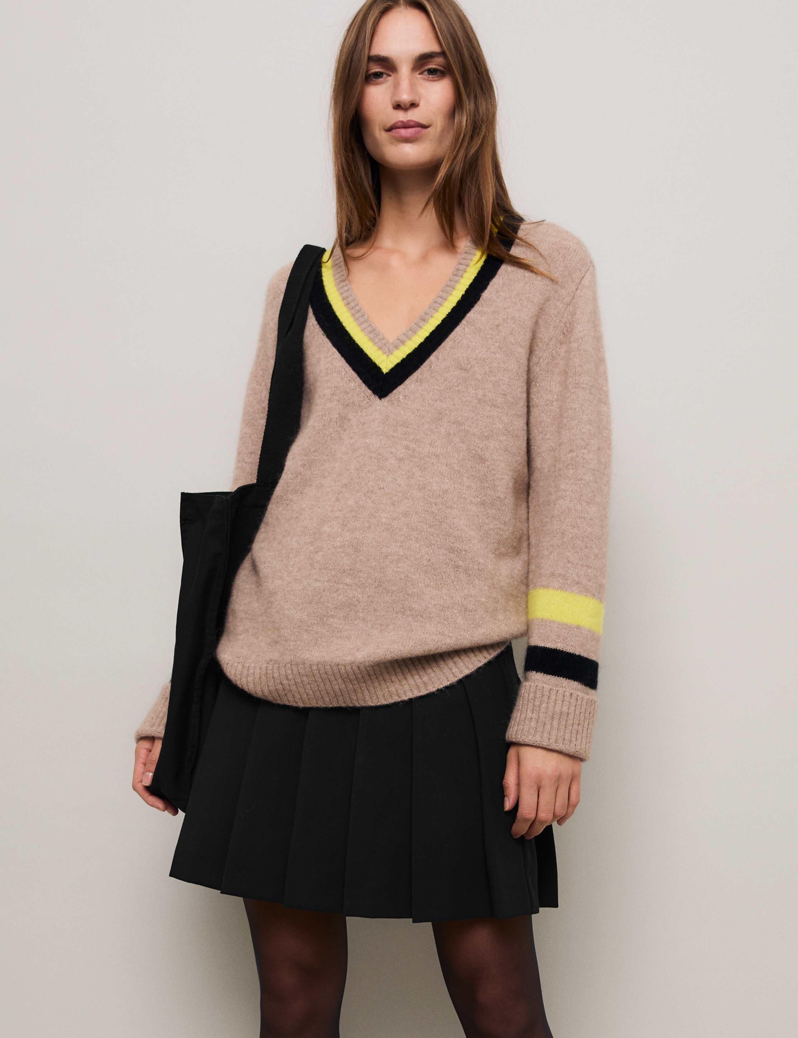 Wool-Blend Pleated Mini Skirt 3 of 5