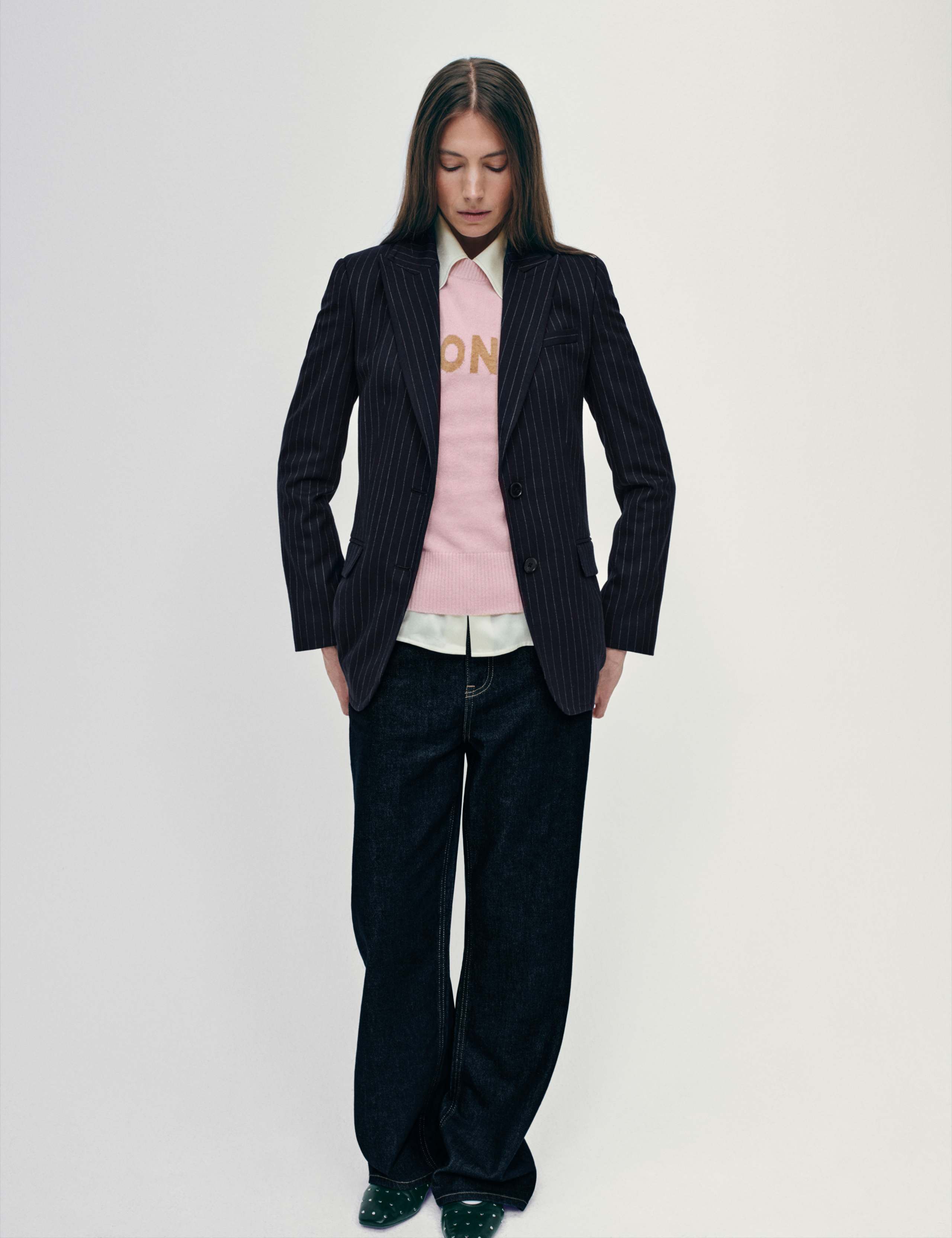 Cotton Rich Wide Leg High-Rise Jeans 1 of 9