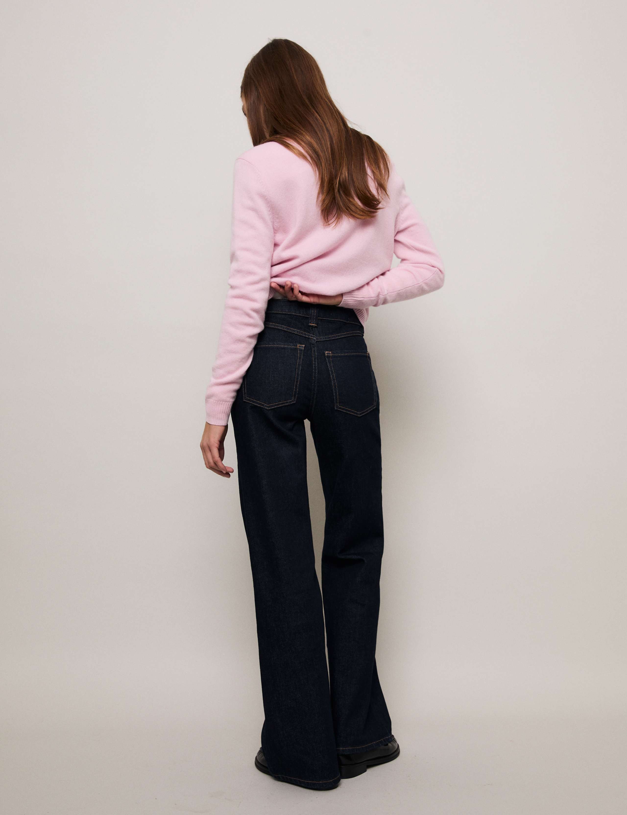Cotton Rich Wide Leg High-Rise Jeans 4 of 9