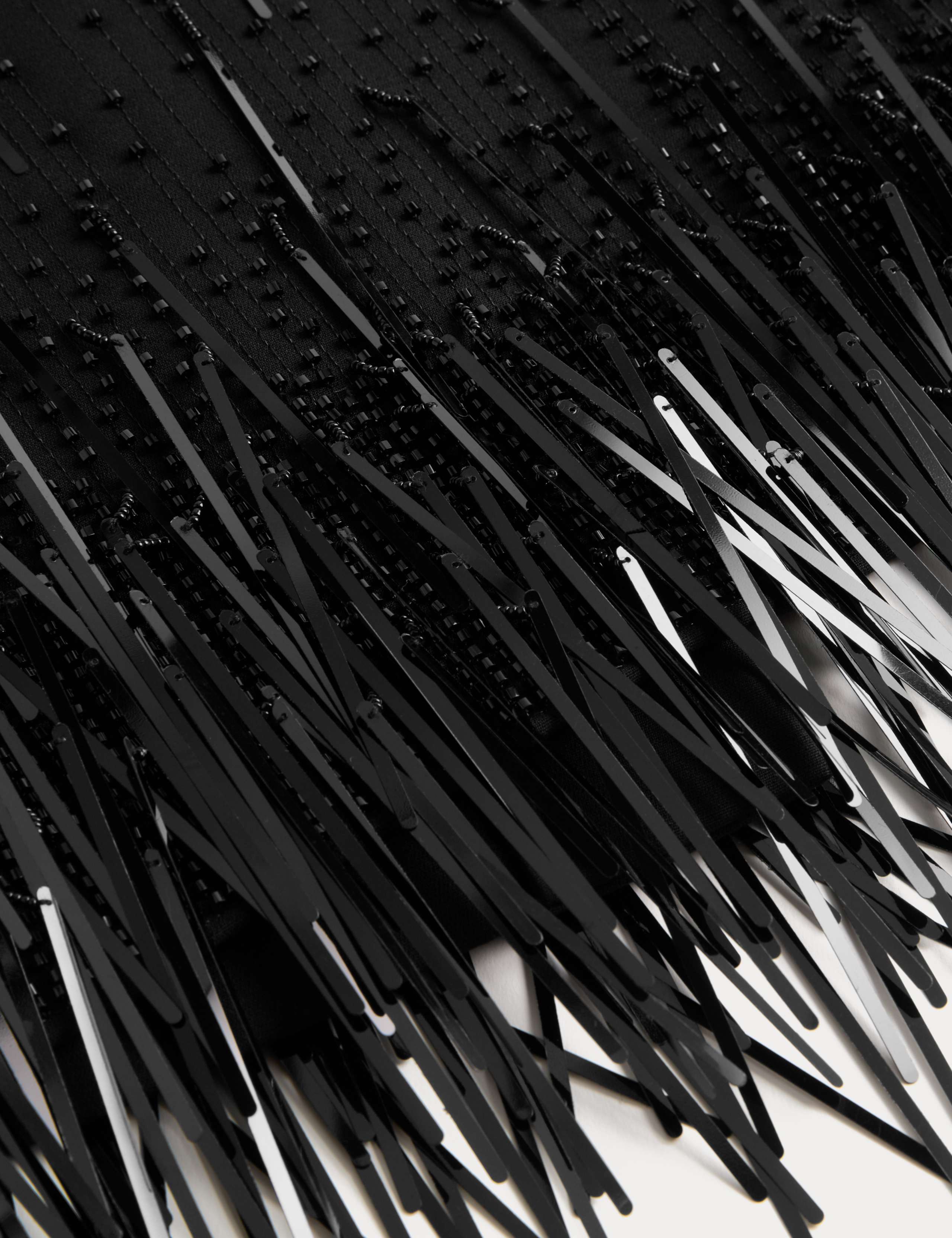 Wool Blend Embellished Tassel Midi Skirt 7 of 7