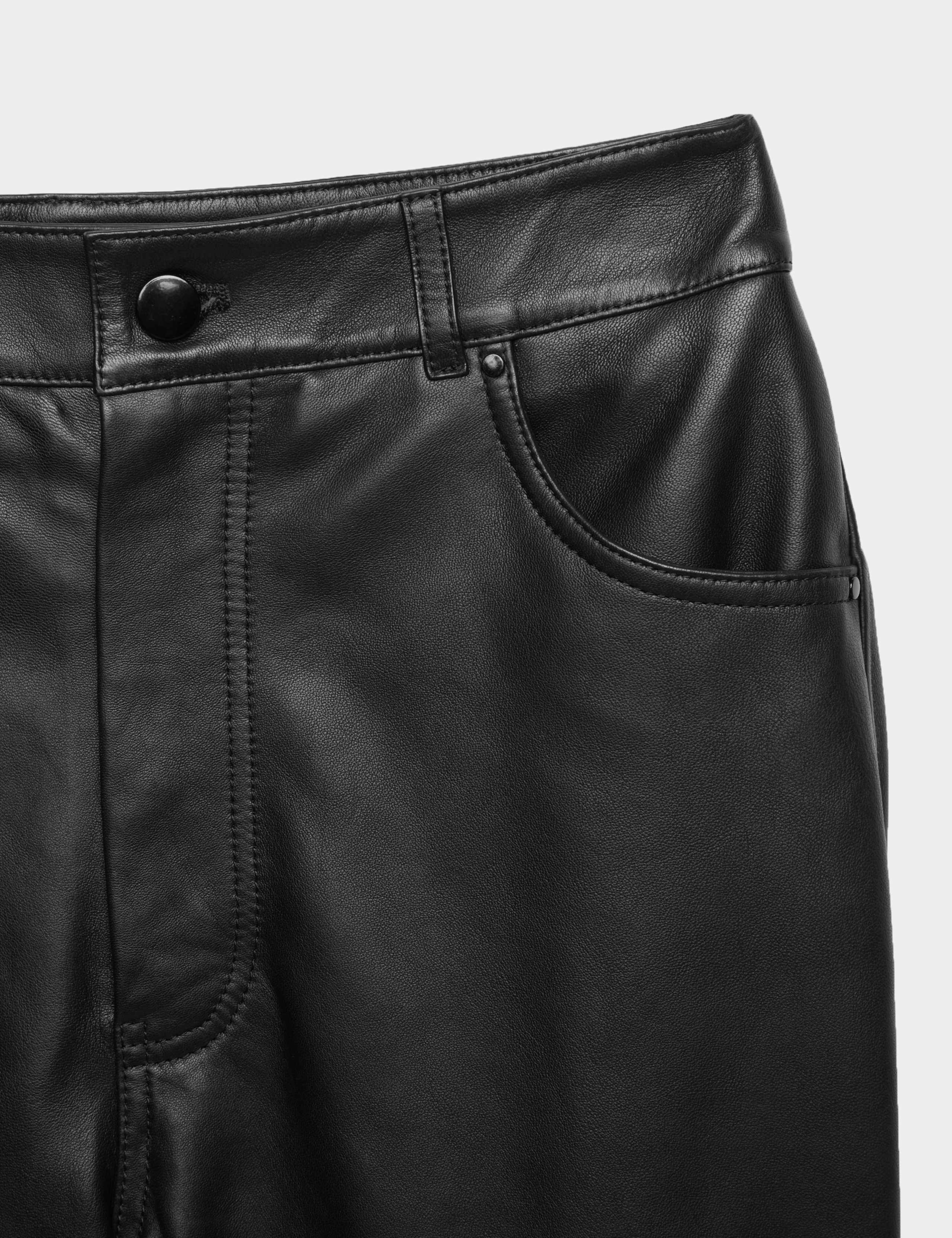 Leather High Waisted Trousers 7 of 7