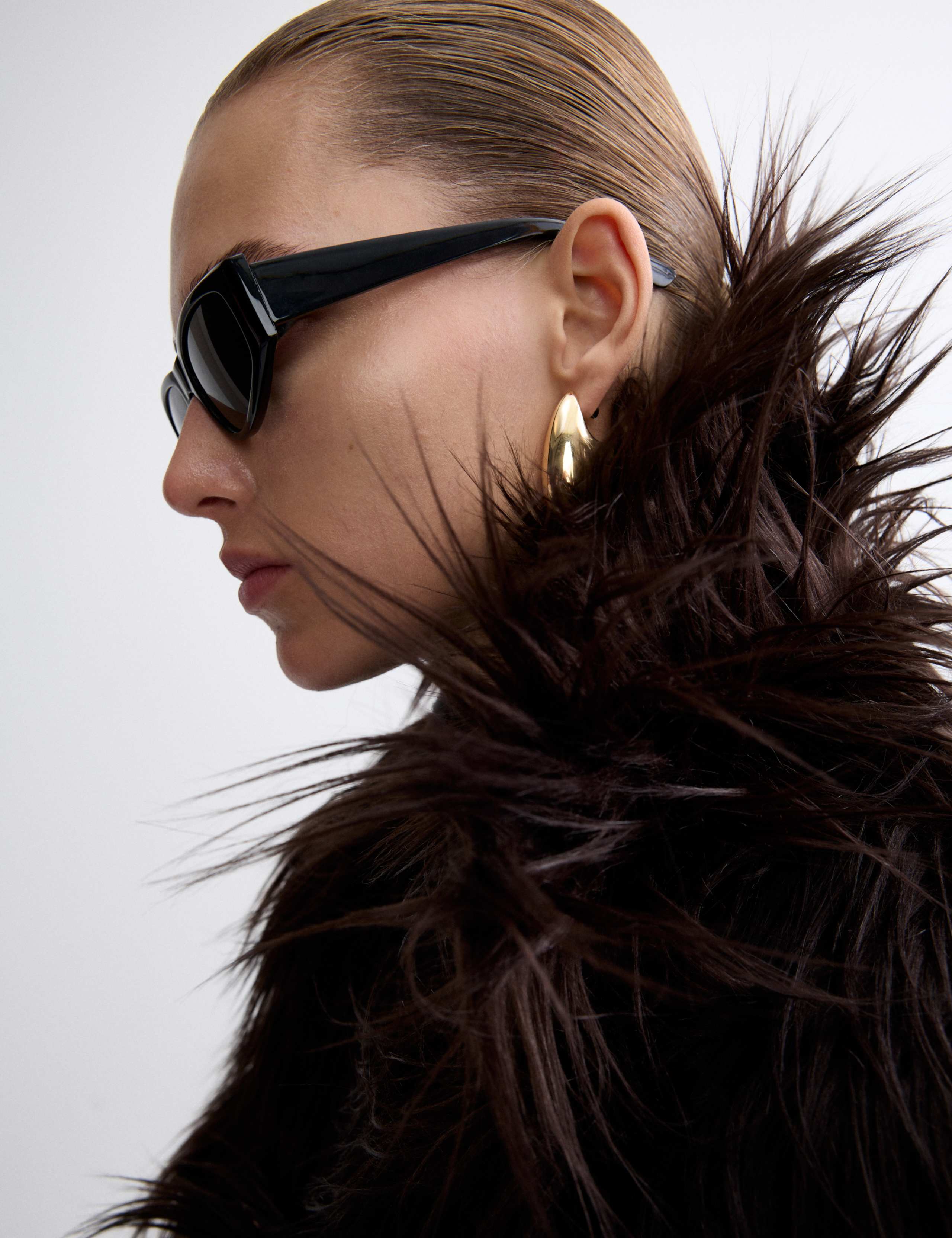 Faux Fur Collared Longline Trench Coat 5 of 9