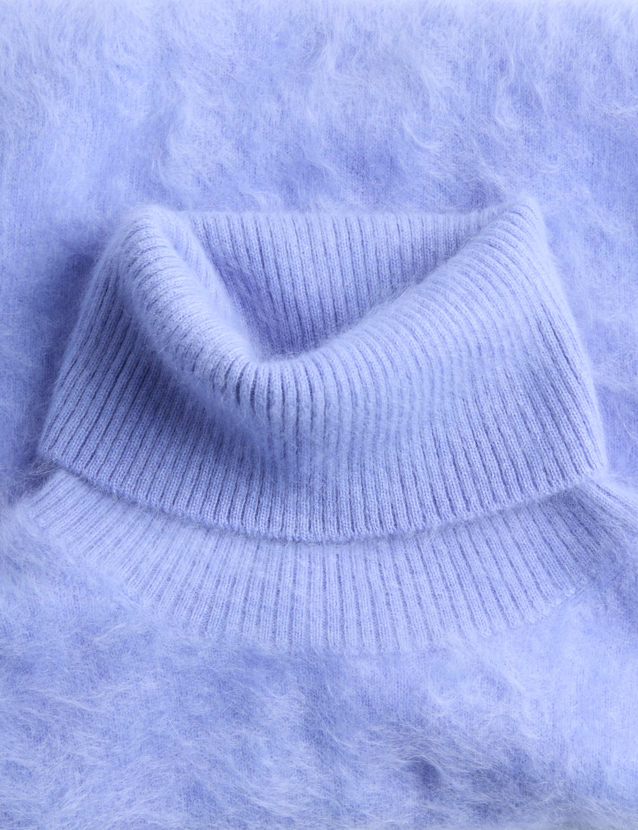 Pure Cashmere Roll Neck Knitted Top 8 of 8