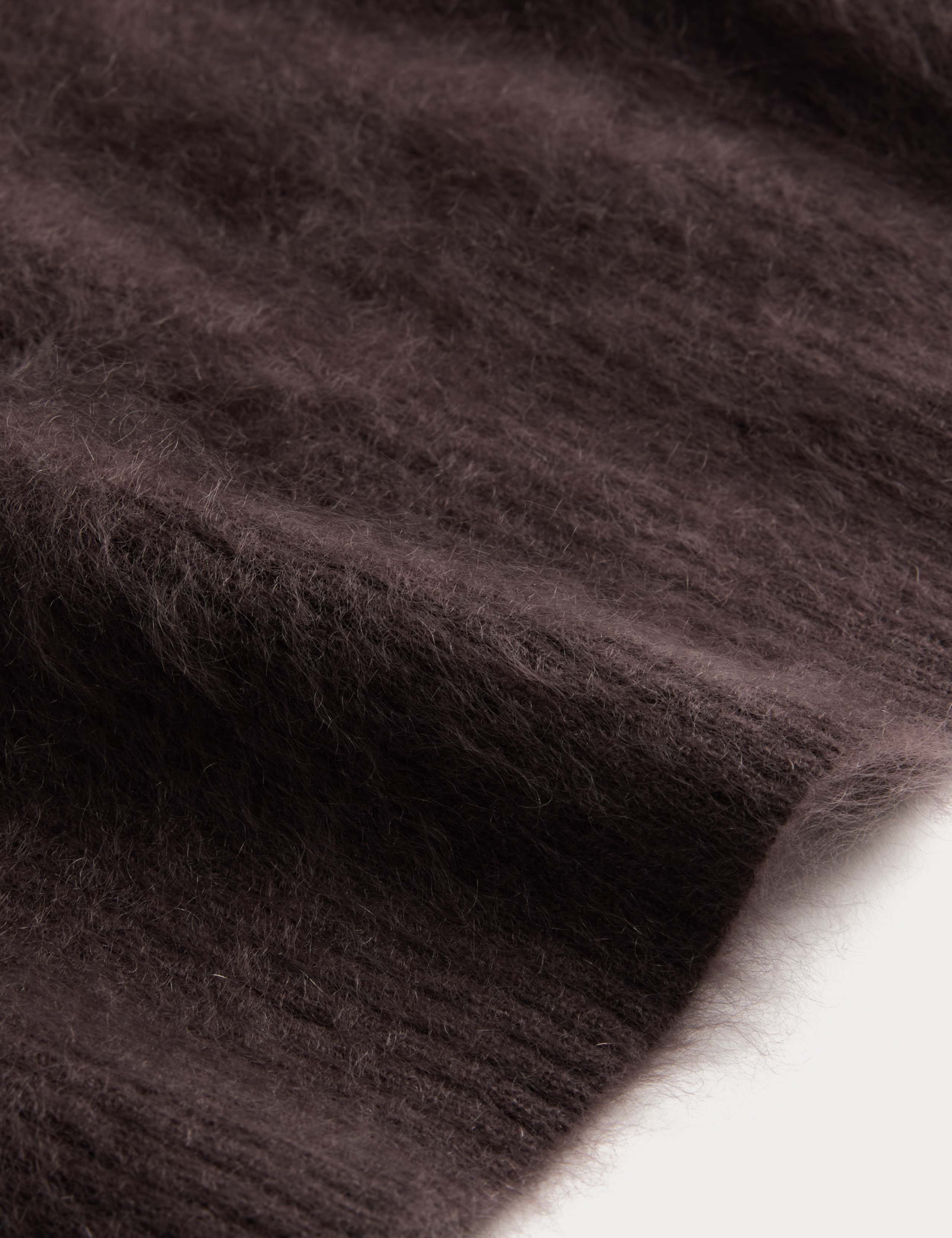 Brushed Pure Cashmere Cropped Knitted Top 7 of 7