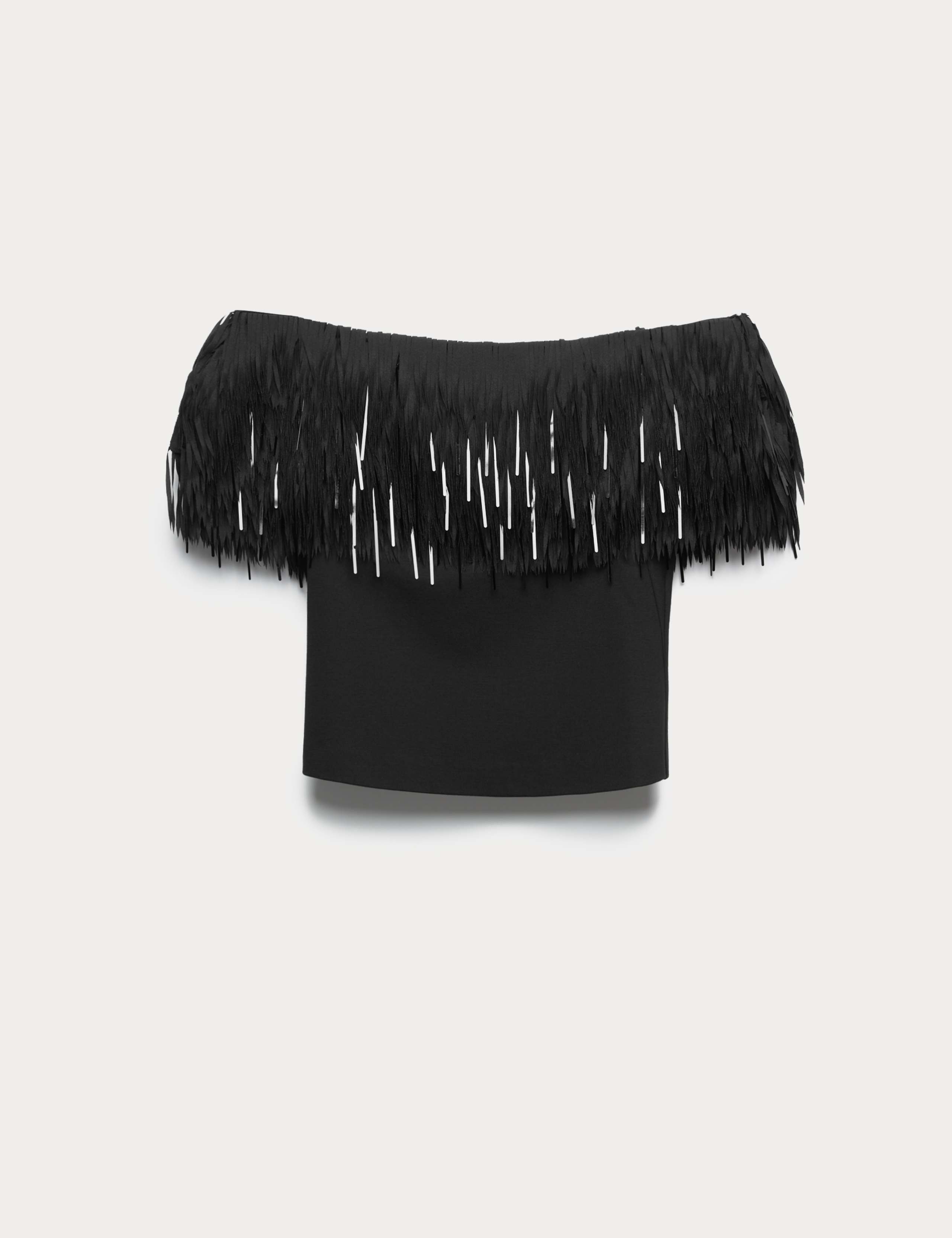 Feather Detail Off The Shoulder Top 2 of 6