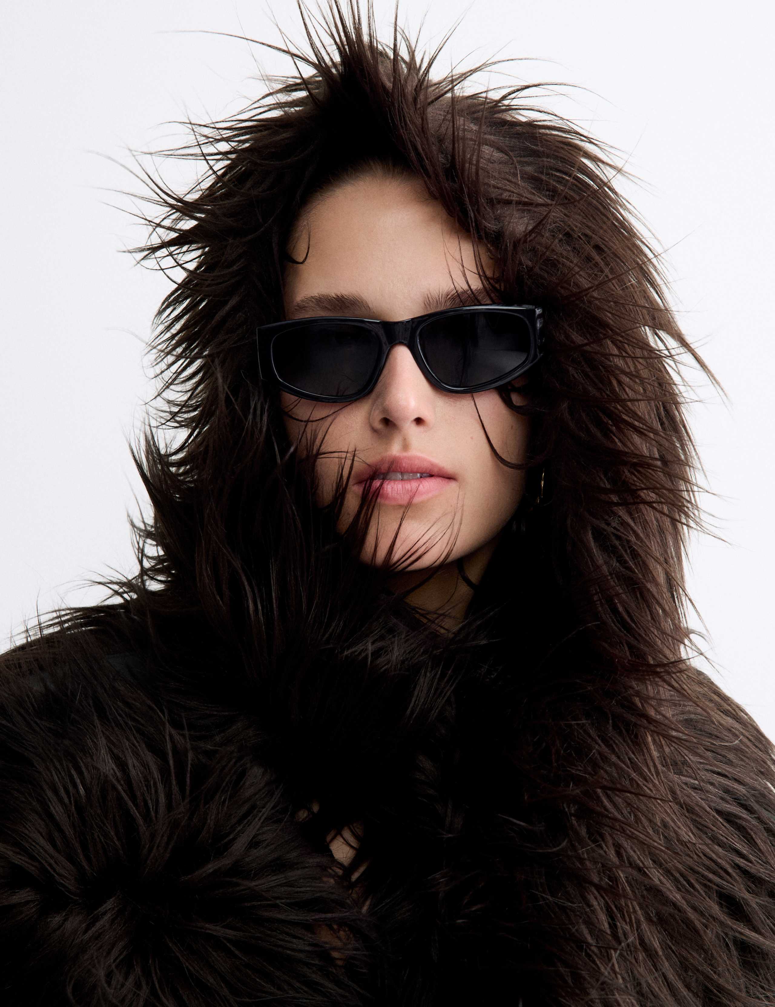 Faux Fur Hooded Scarf 3 of 4