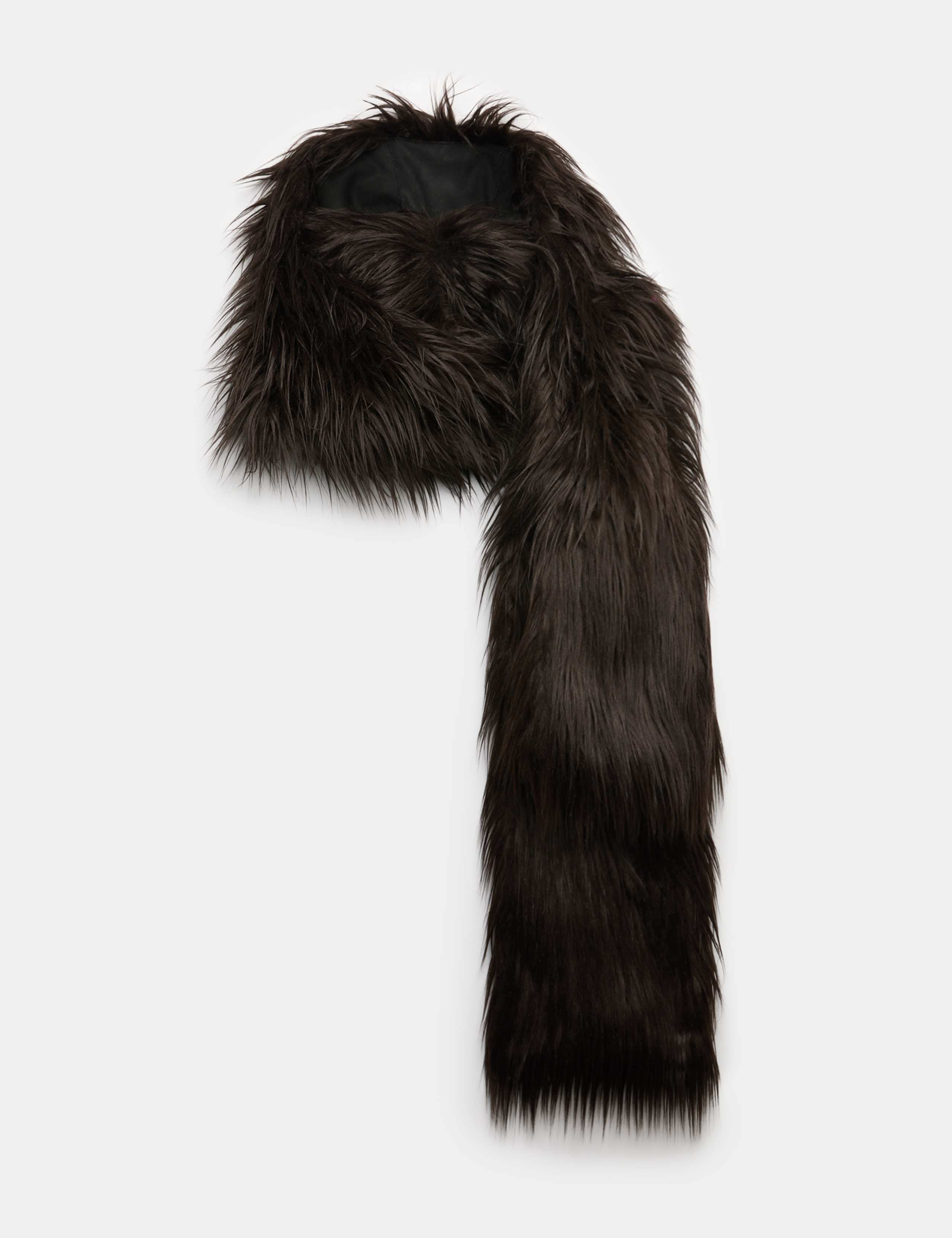 Faux Fur Hooded Scarf 2 of 4