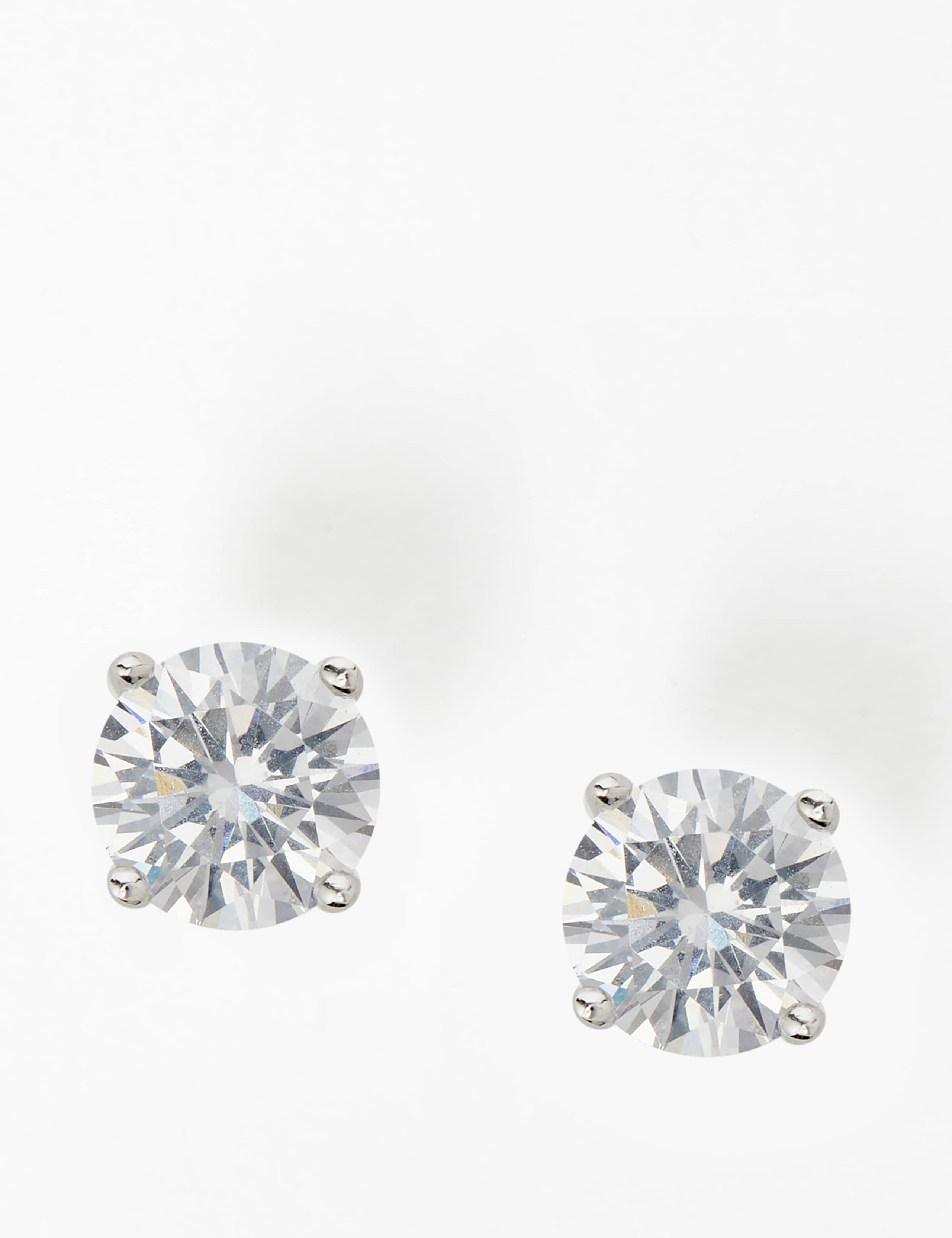 Sterling Silver Stone Stud Earrings 2 of 2