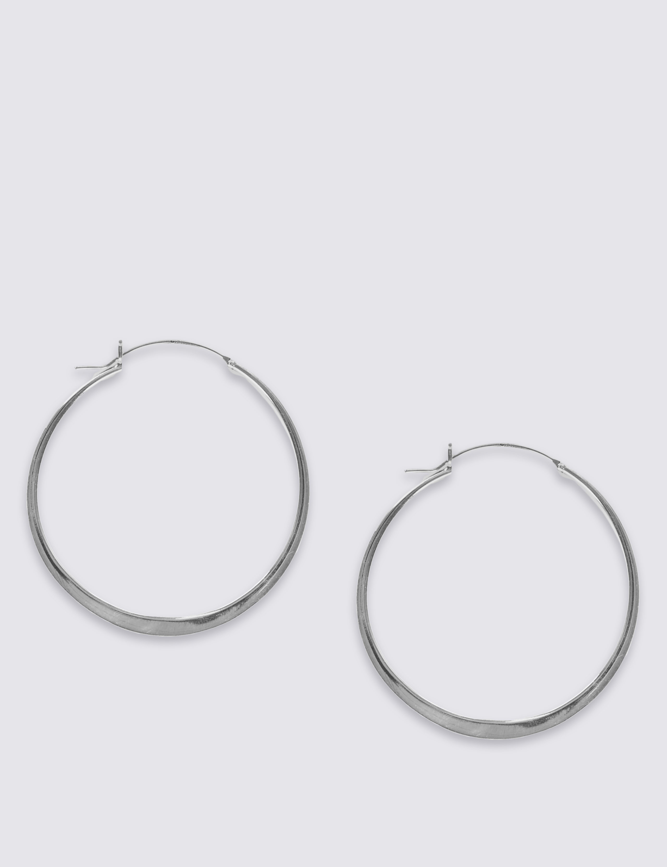 Sterling Silver Hoop Earrings 2 of 3
