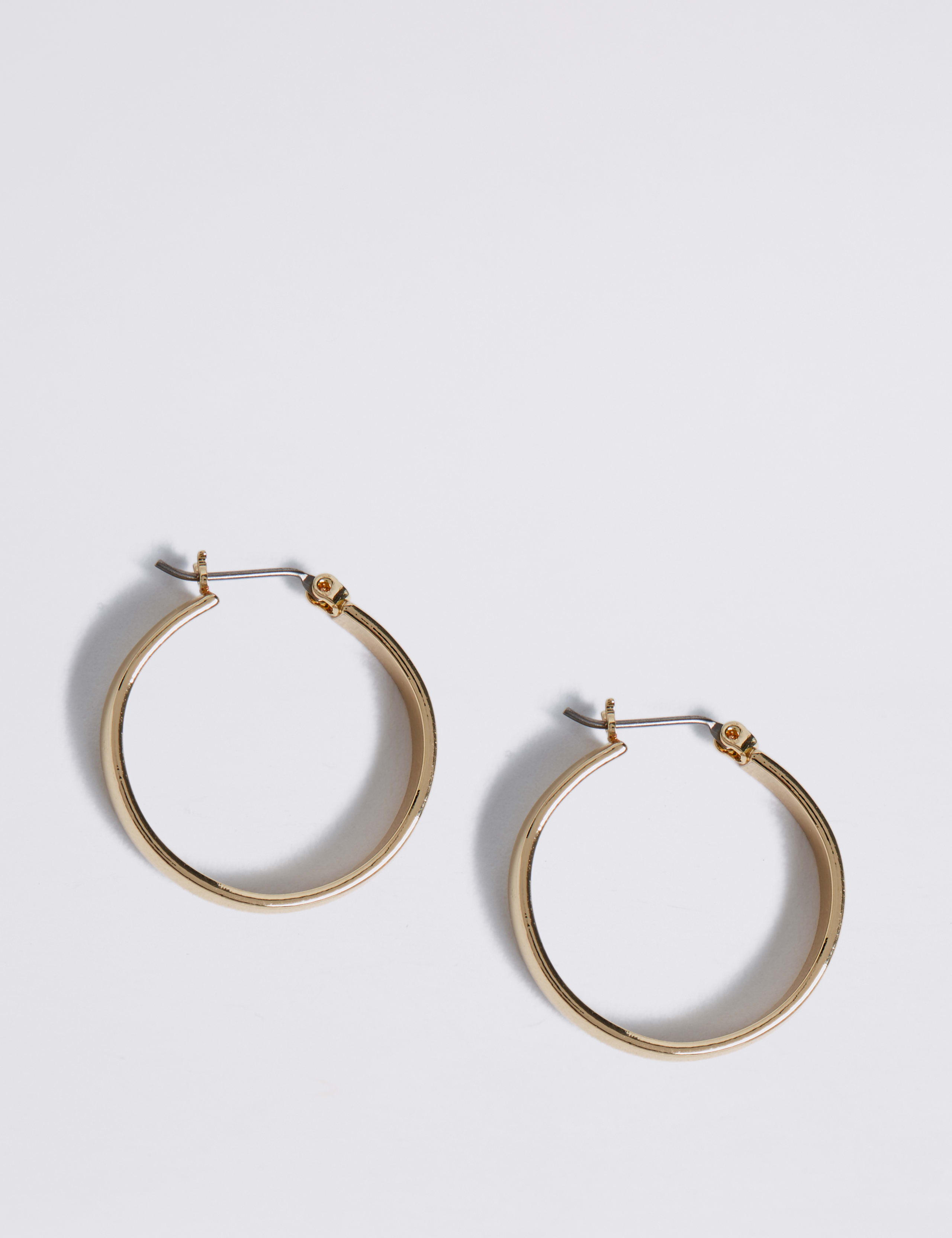 Gold Plated Simple Hoop Earrings 2 of 3