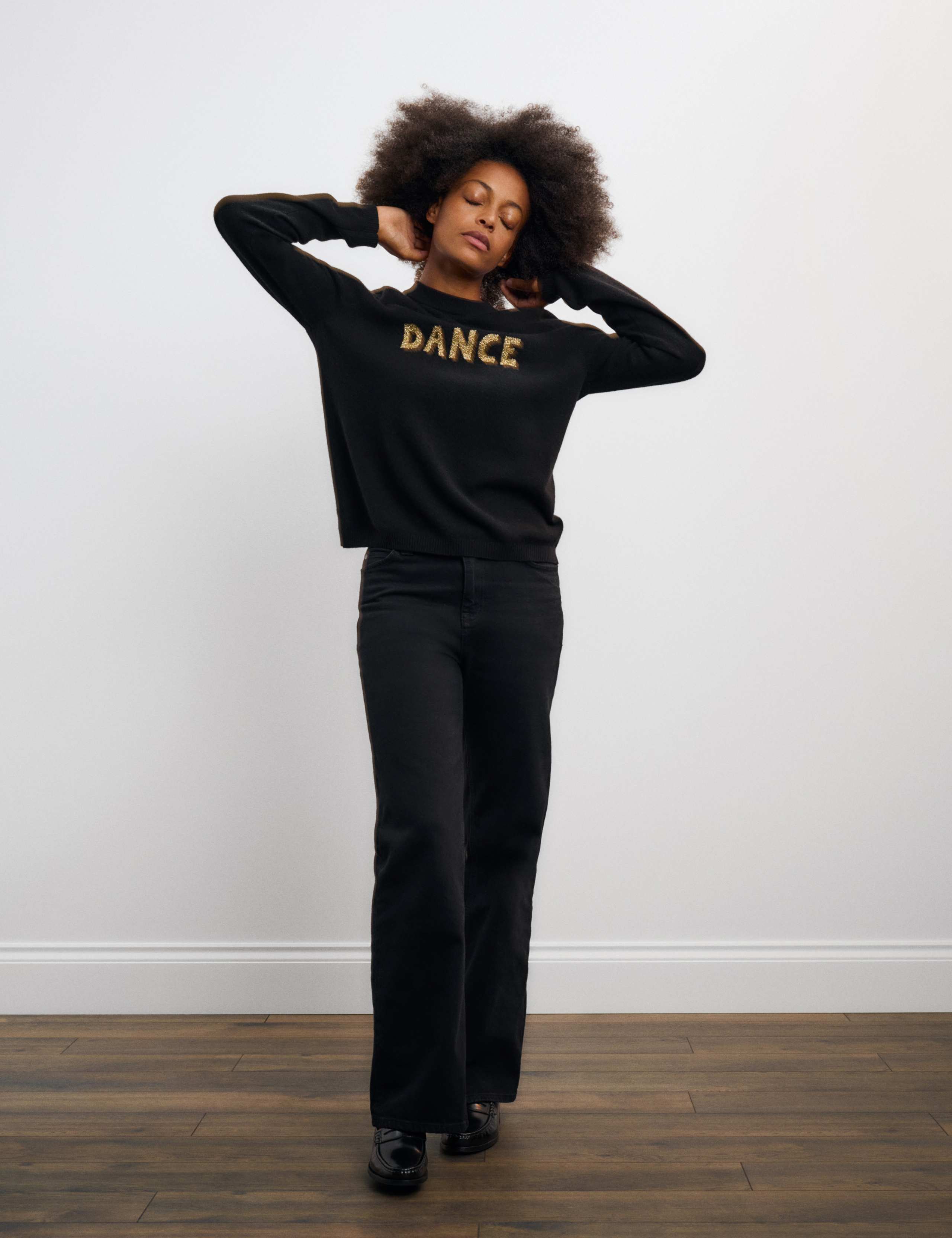 Pure Cashmere Dance Slogan Jumper 4 of 5