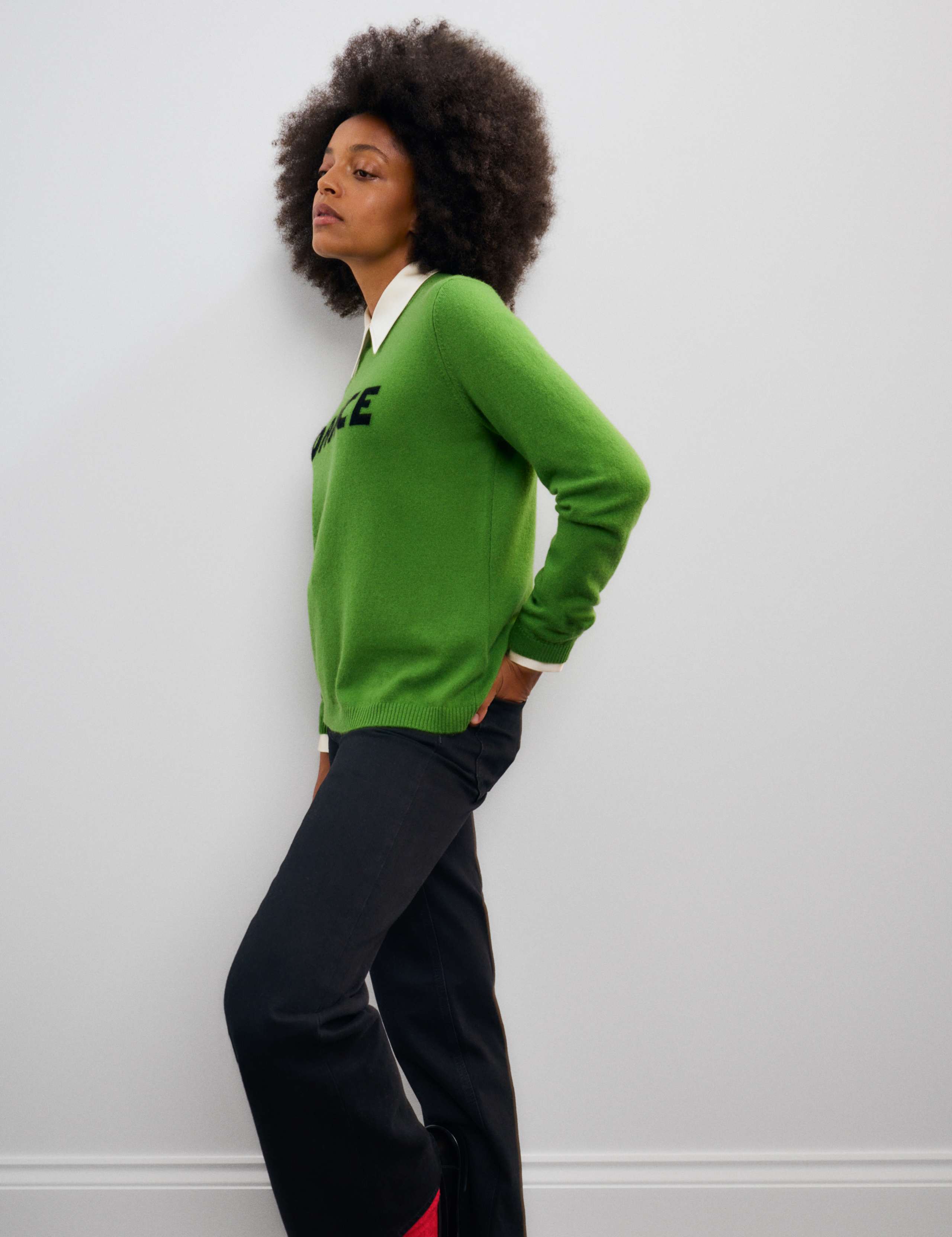 Pure Cashmere Dance Slogan Jumper 4 of 6