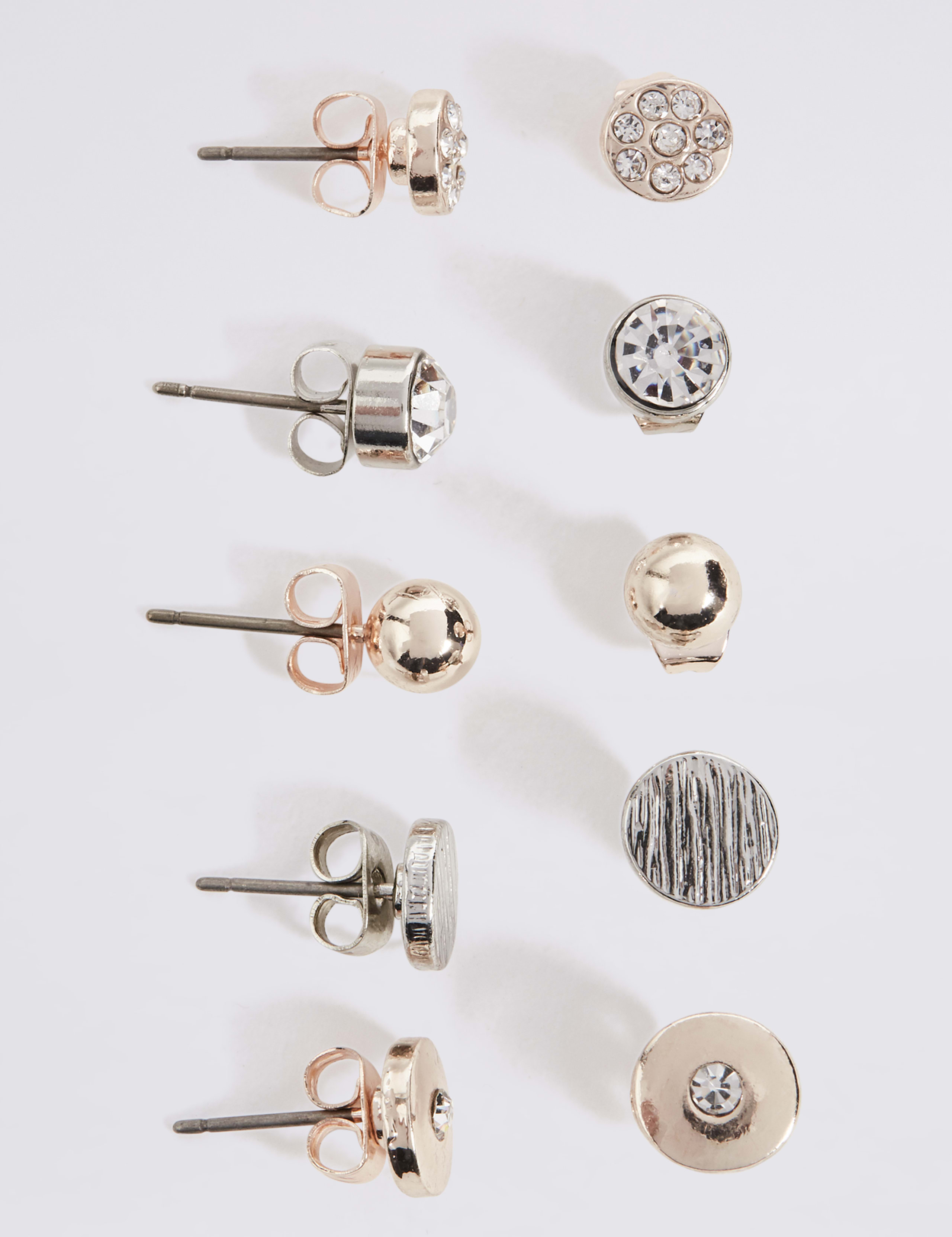 Mixed Stud Earrings Set 2 of 2