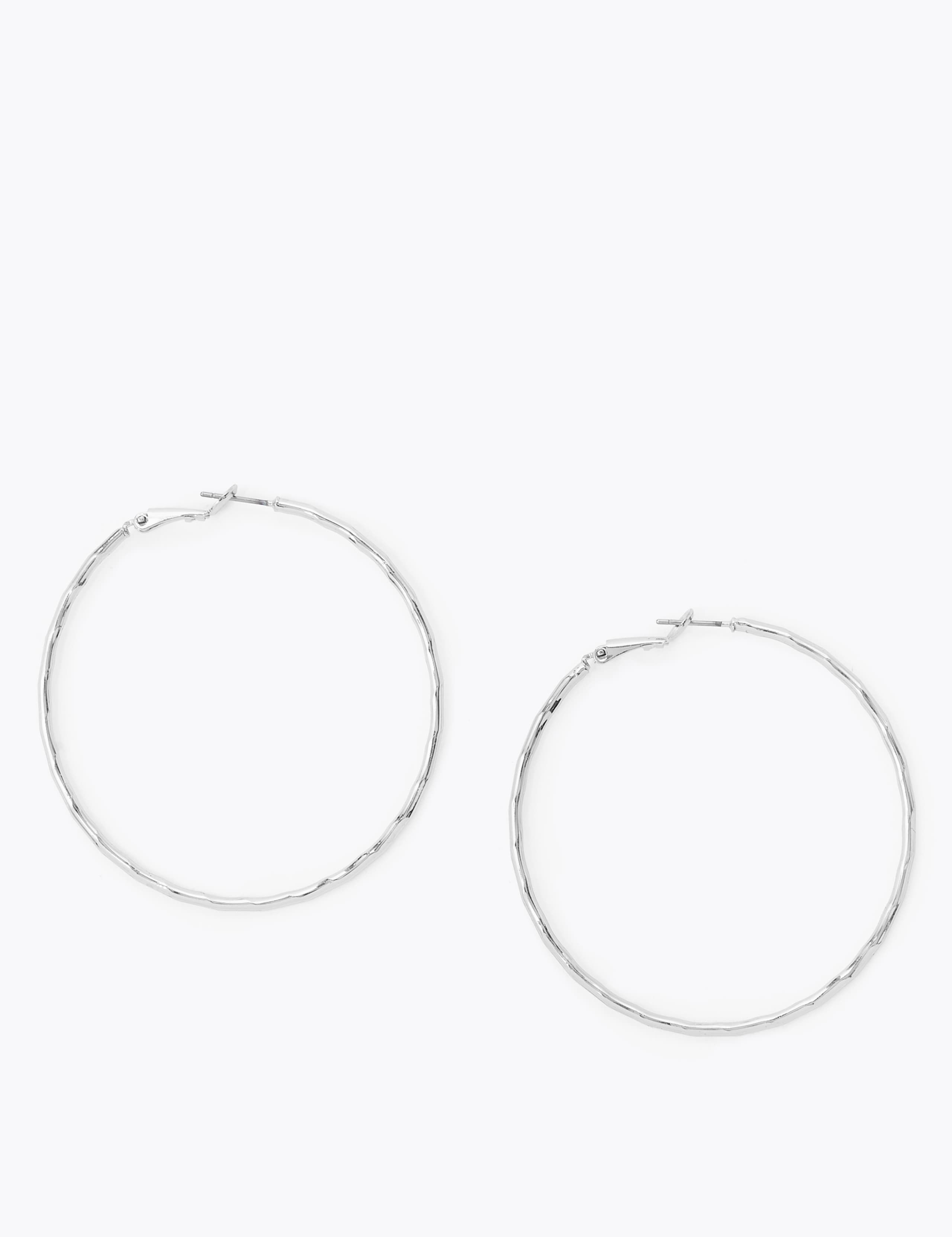 Textured Hoop Earrings 1 of 1