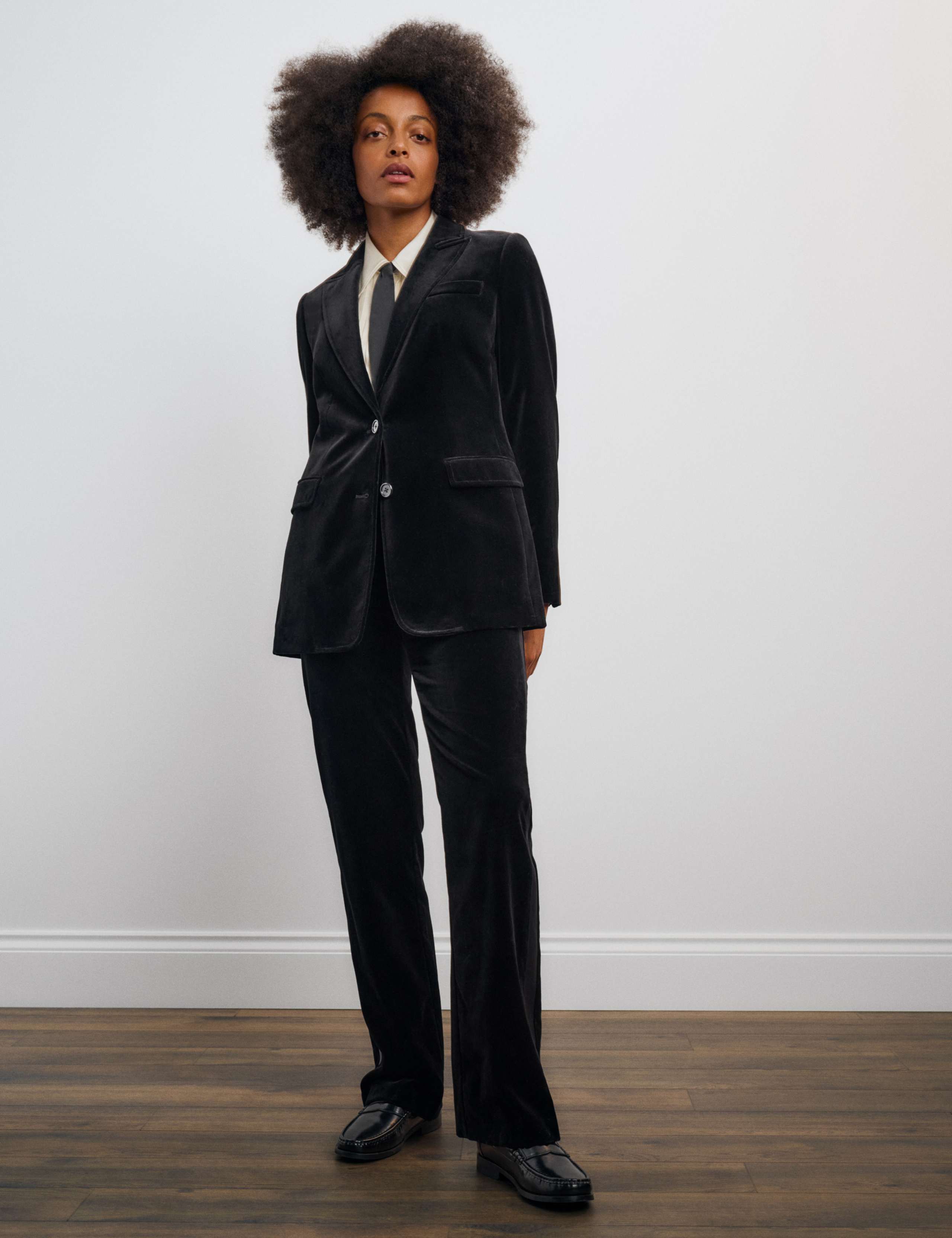Velvet Tailored Blazer 4 of 8