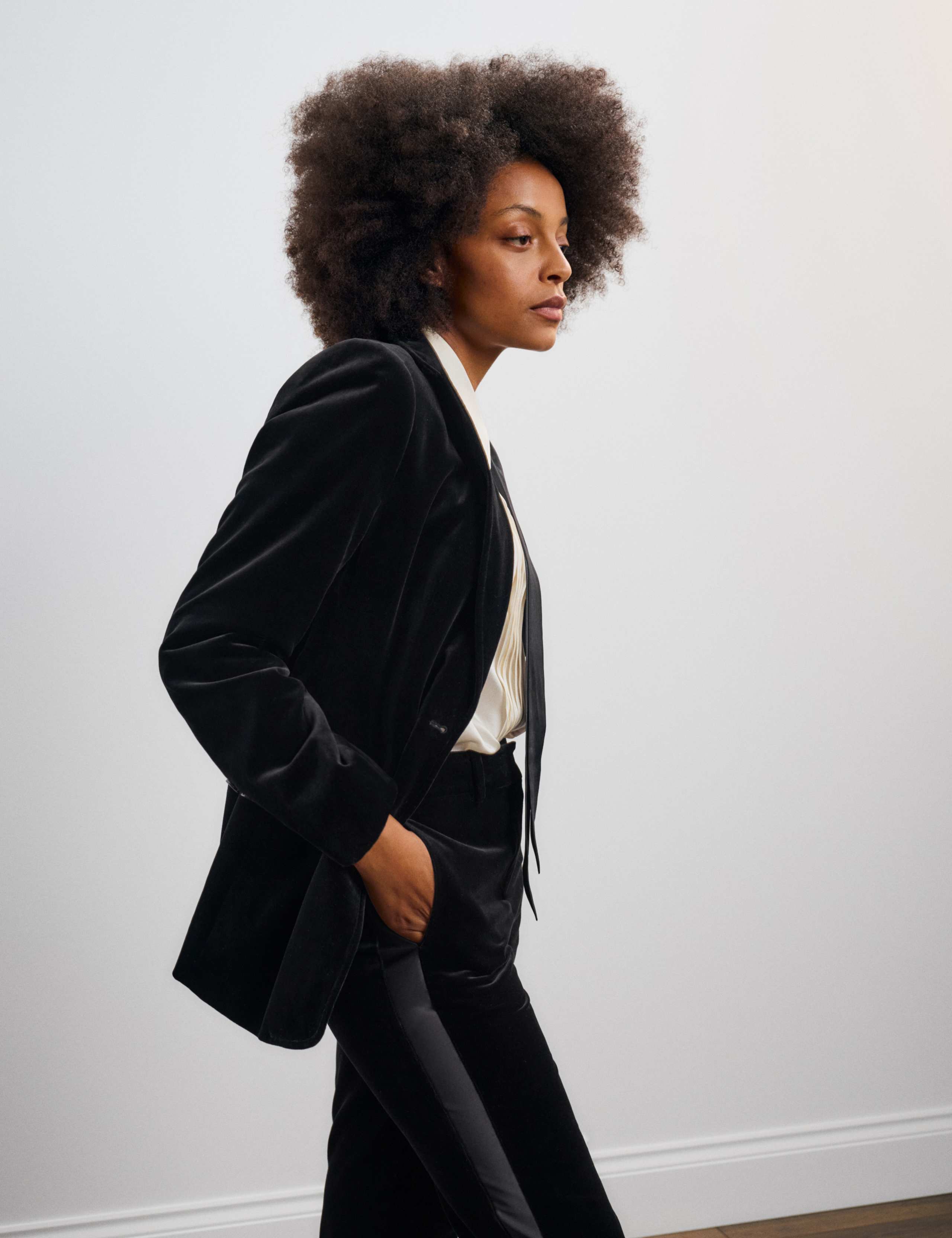 Velvet Tailored Blazer 5 of 8