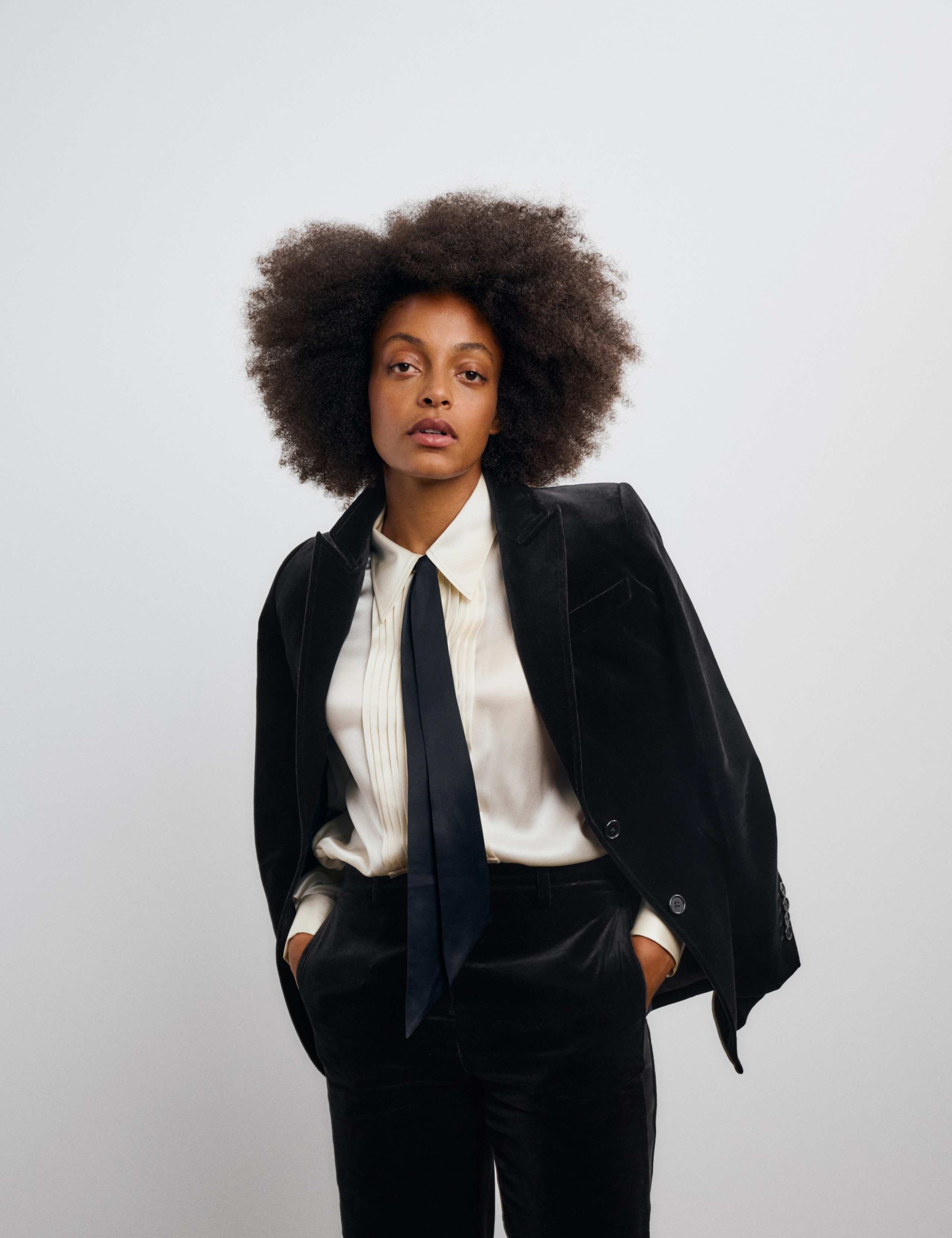 Pure Silk Pleat Detail Shirt 4 of 7