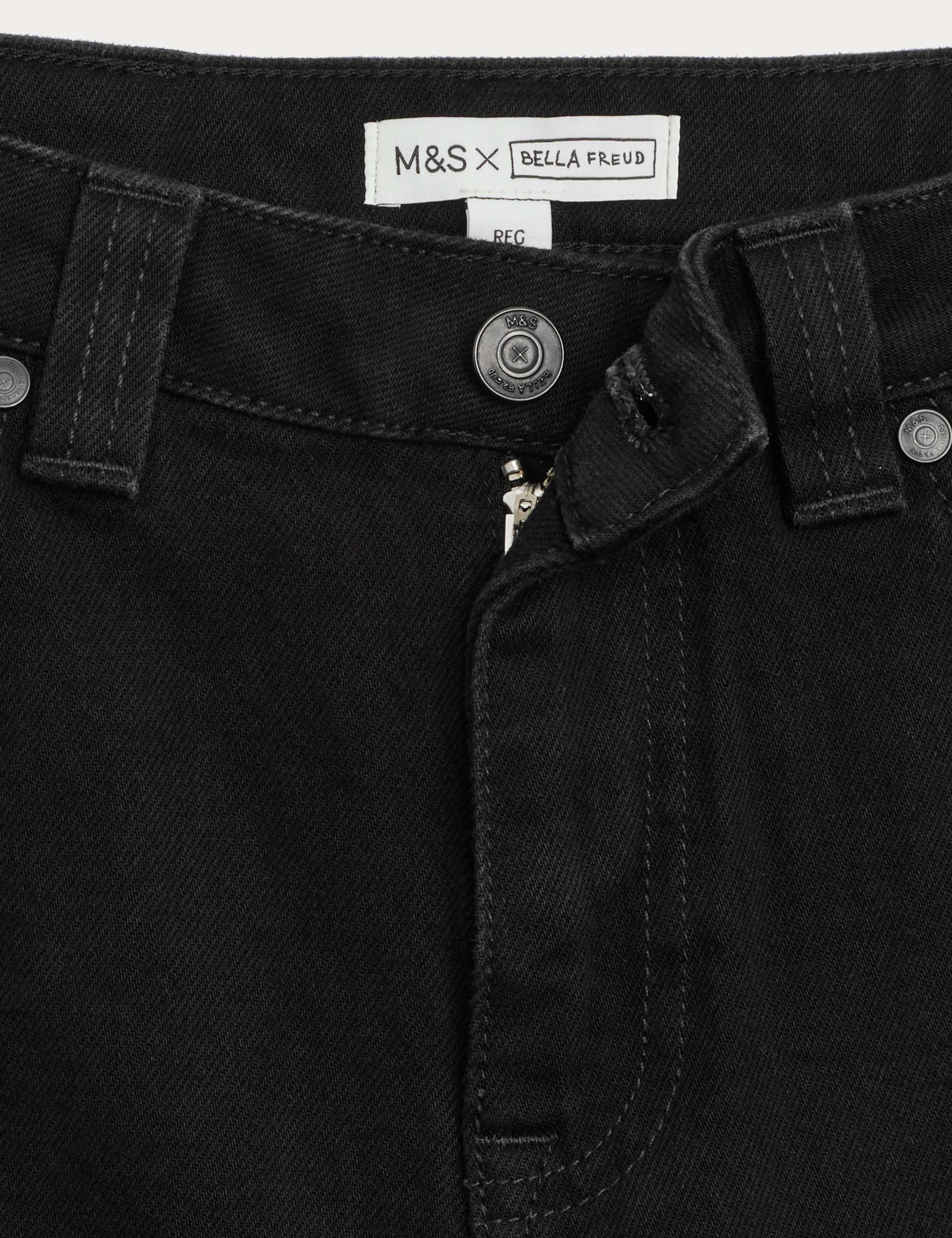 Cotton Rich High Waisted Wide Leg Jeans 5 of 7