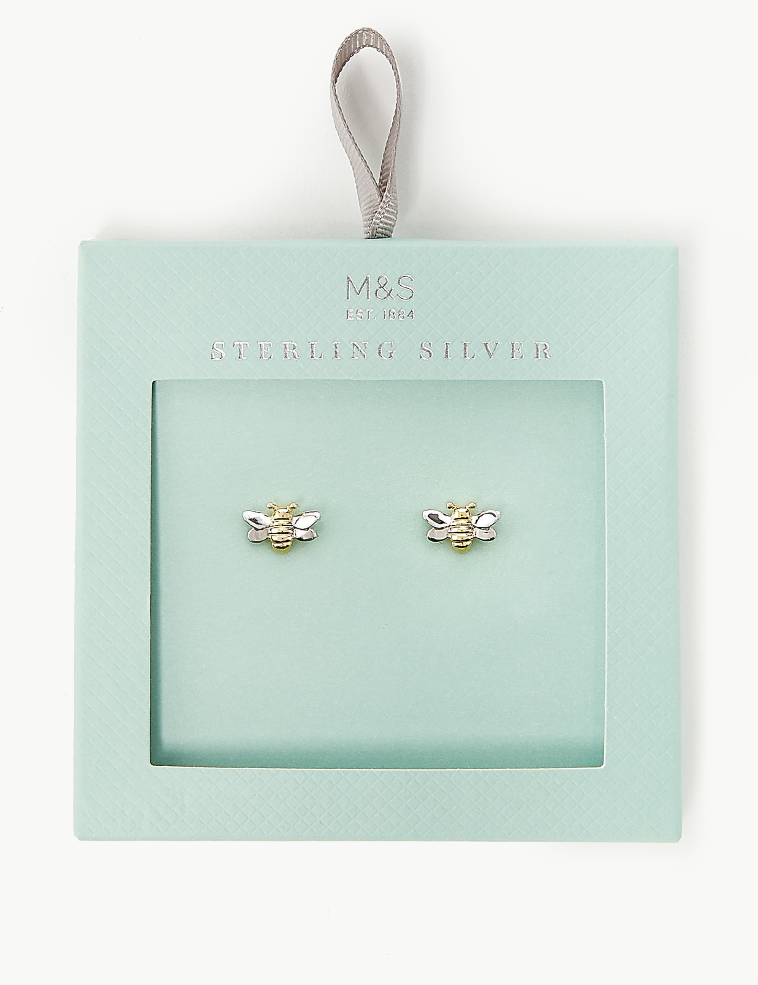Sterling Silver Bee Stud Earrings 2 of 2