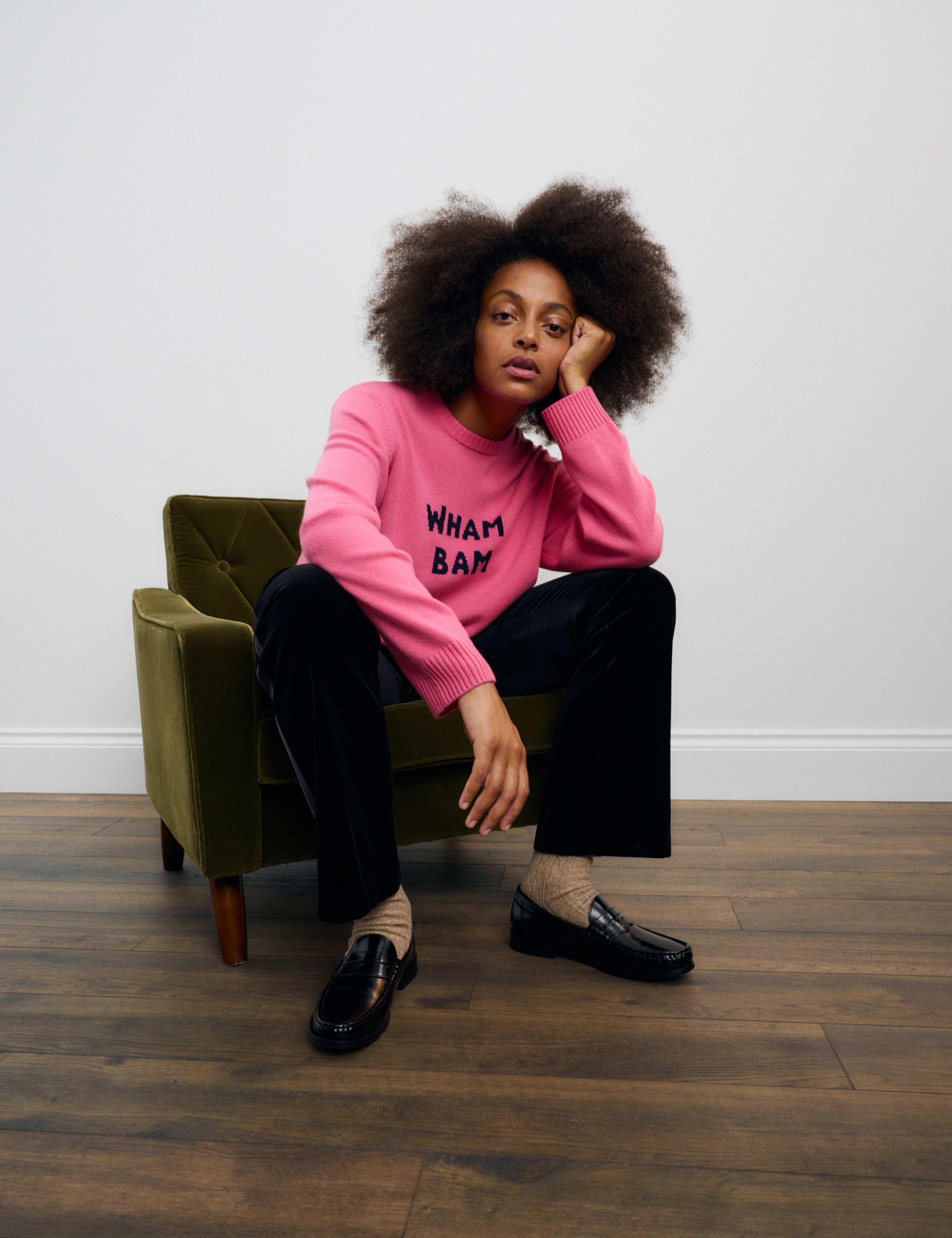 Merino Wool Rich 'Wham Bam' Relaxed Jumper 3 of 6