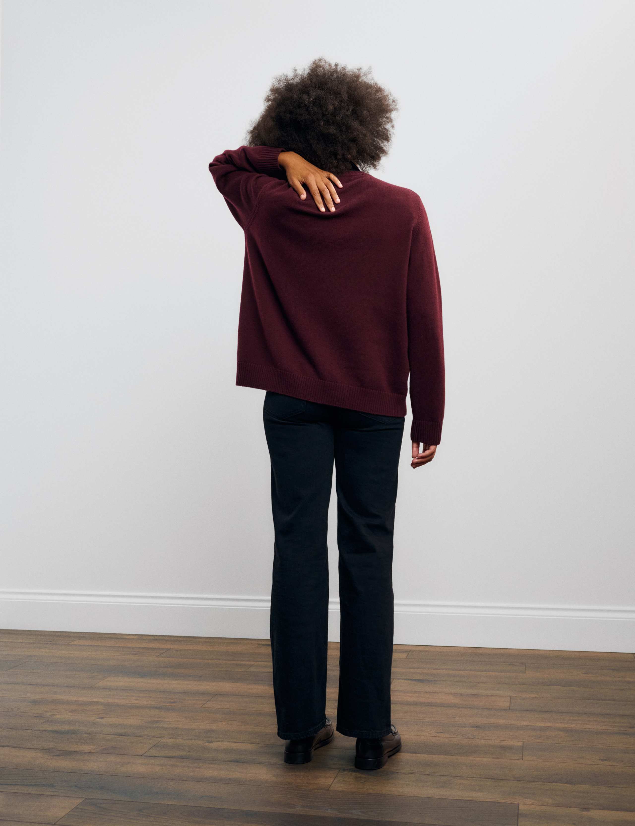 Merino Wool Rich Slogan Relaxed Jumper 4 of 6