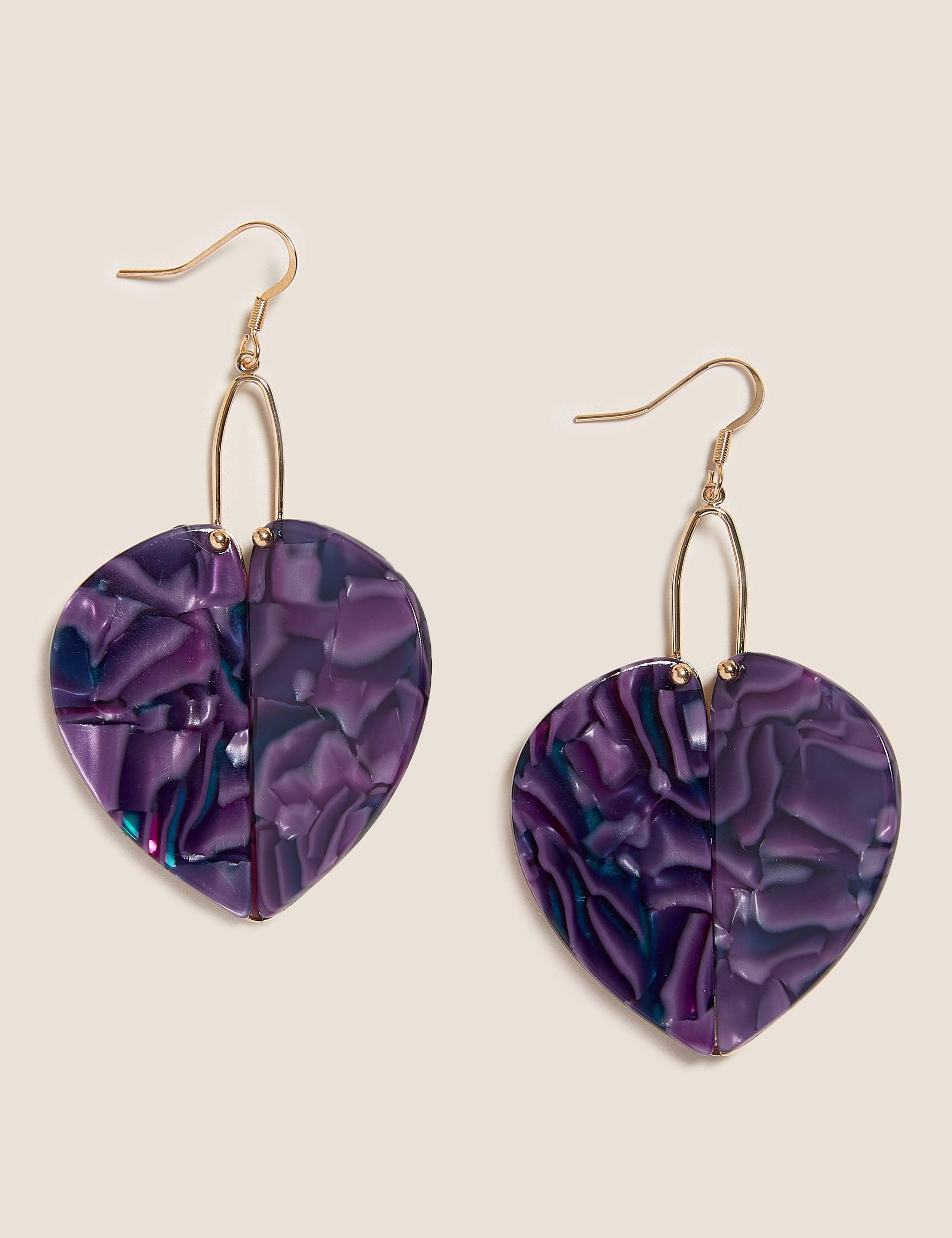 Resin Large Petal Drop Earrings 1 of 1