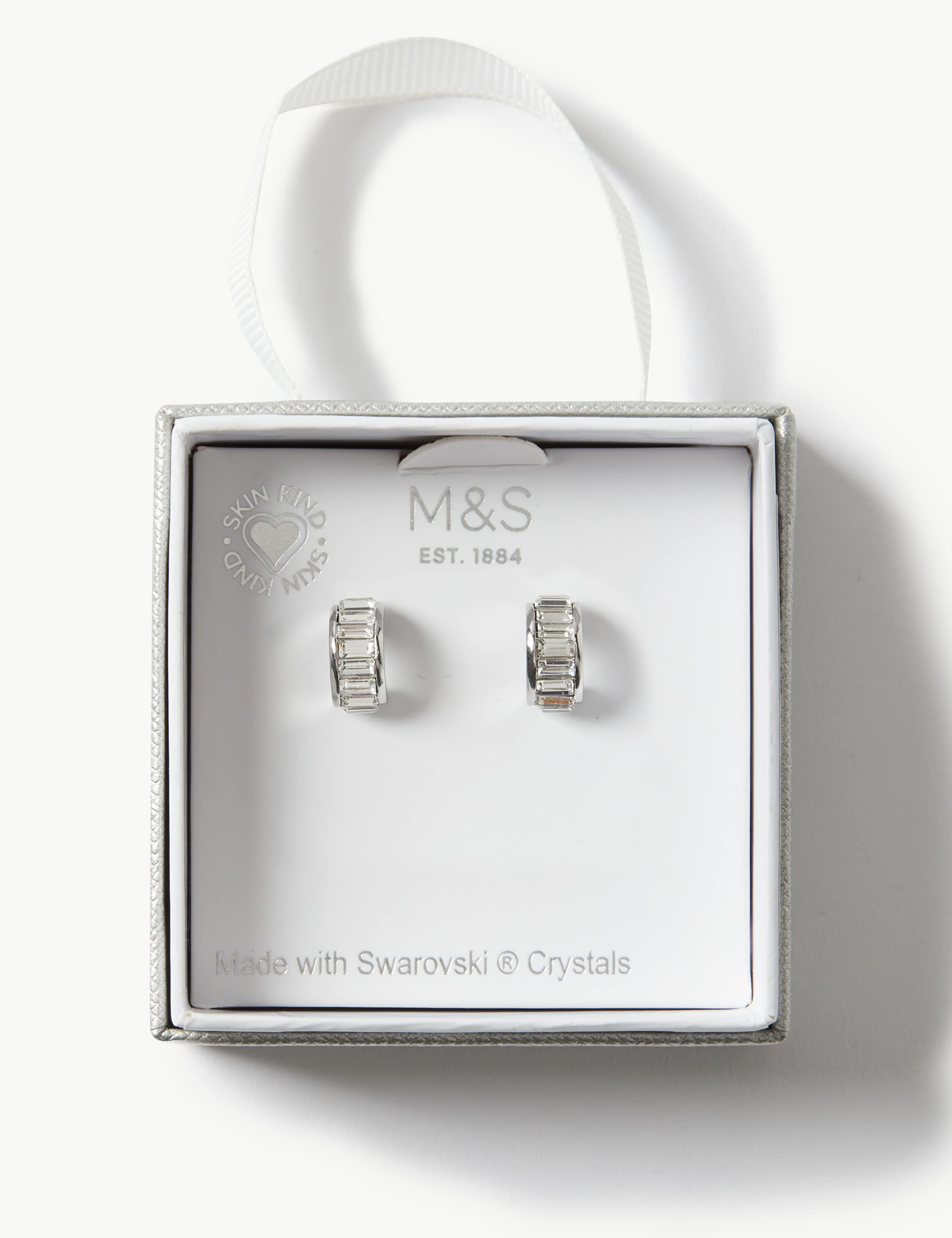 Hoop Earrings with Swarovski® Crystals 3 of 3