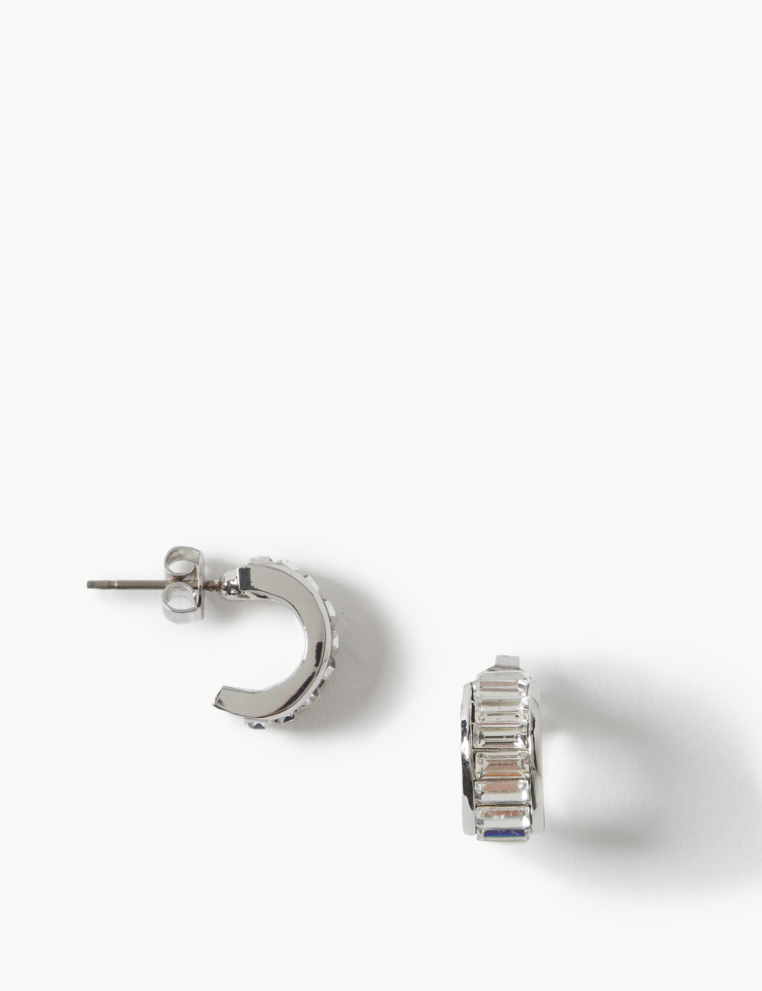 Hoop Earrings with Swarovski® Crystals 2 of 3
