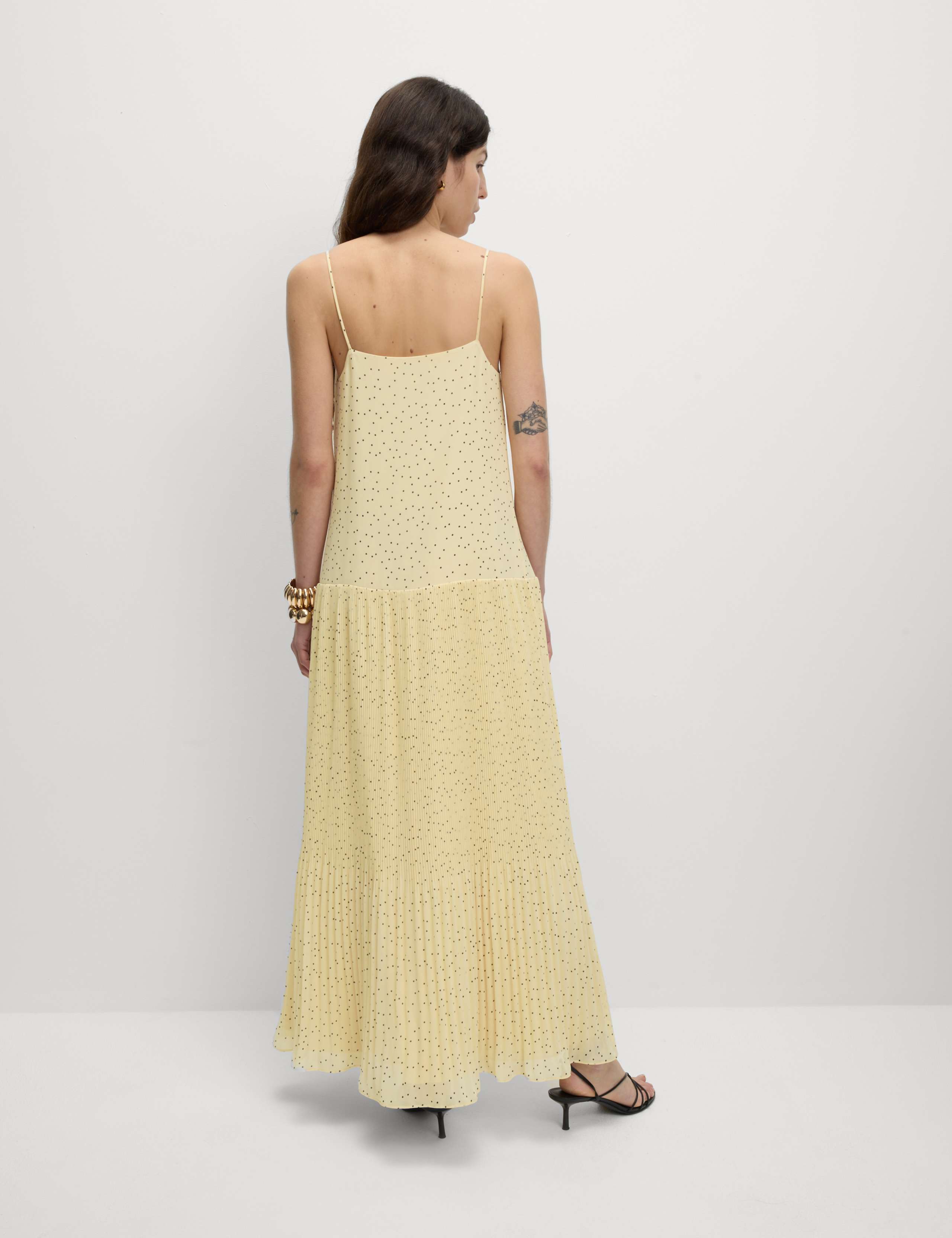 Chiffon Printed Scoop Neck Maxi Waisted Dress 5 of 6