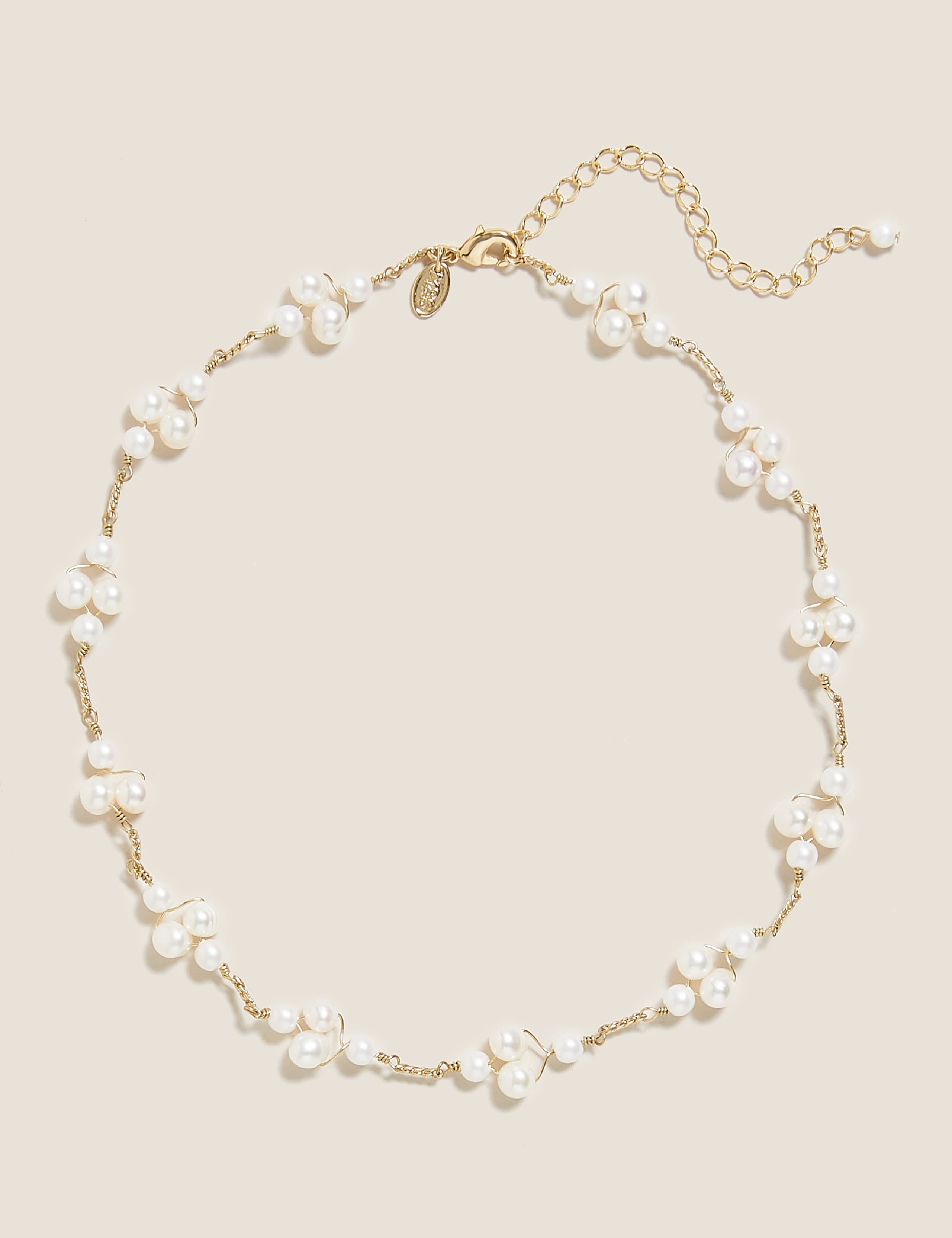 Mixed Pearl Statement Necklace 1 of 1