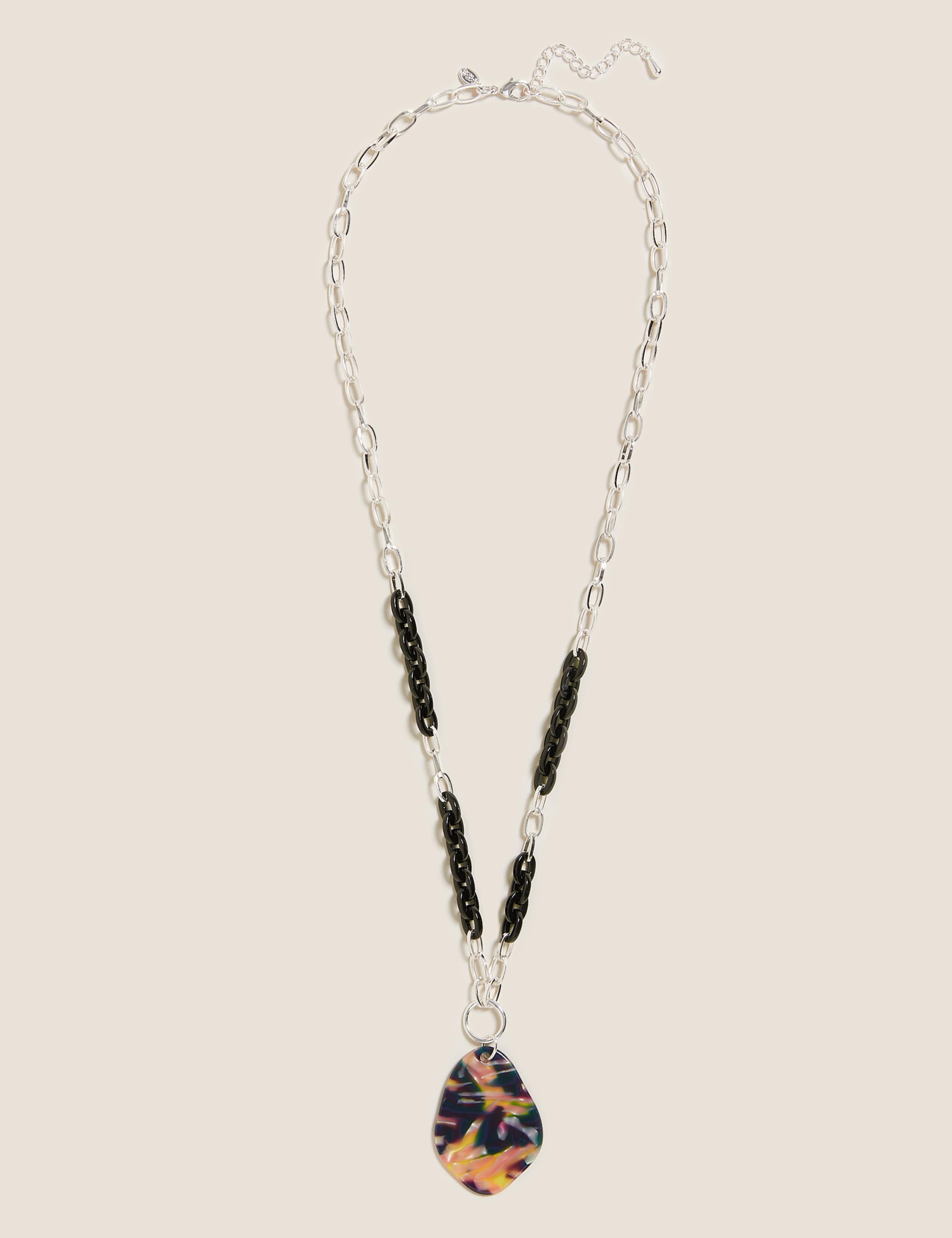 Long Tortoiseshell Pendant Necklace 1 of 2