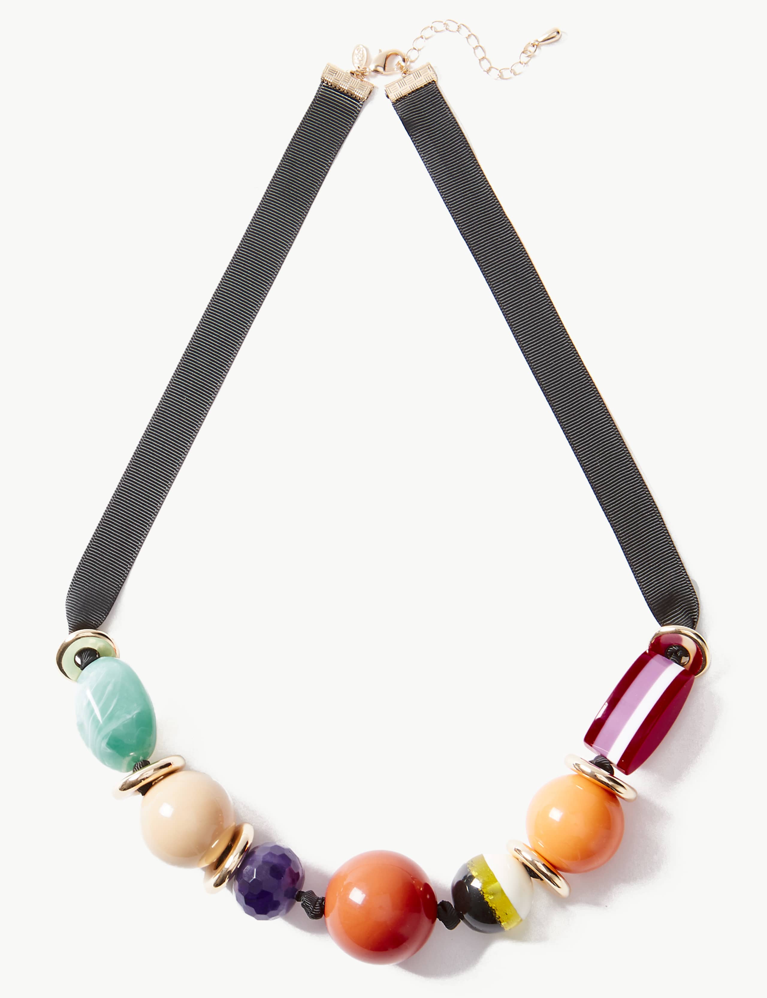 Ball Ribbon Collar Necklace 1 of 1