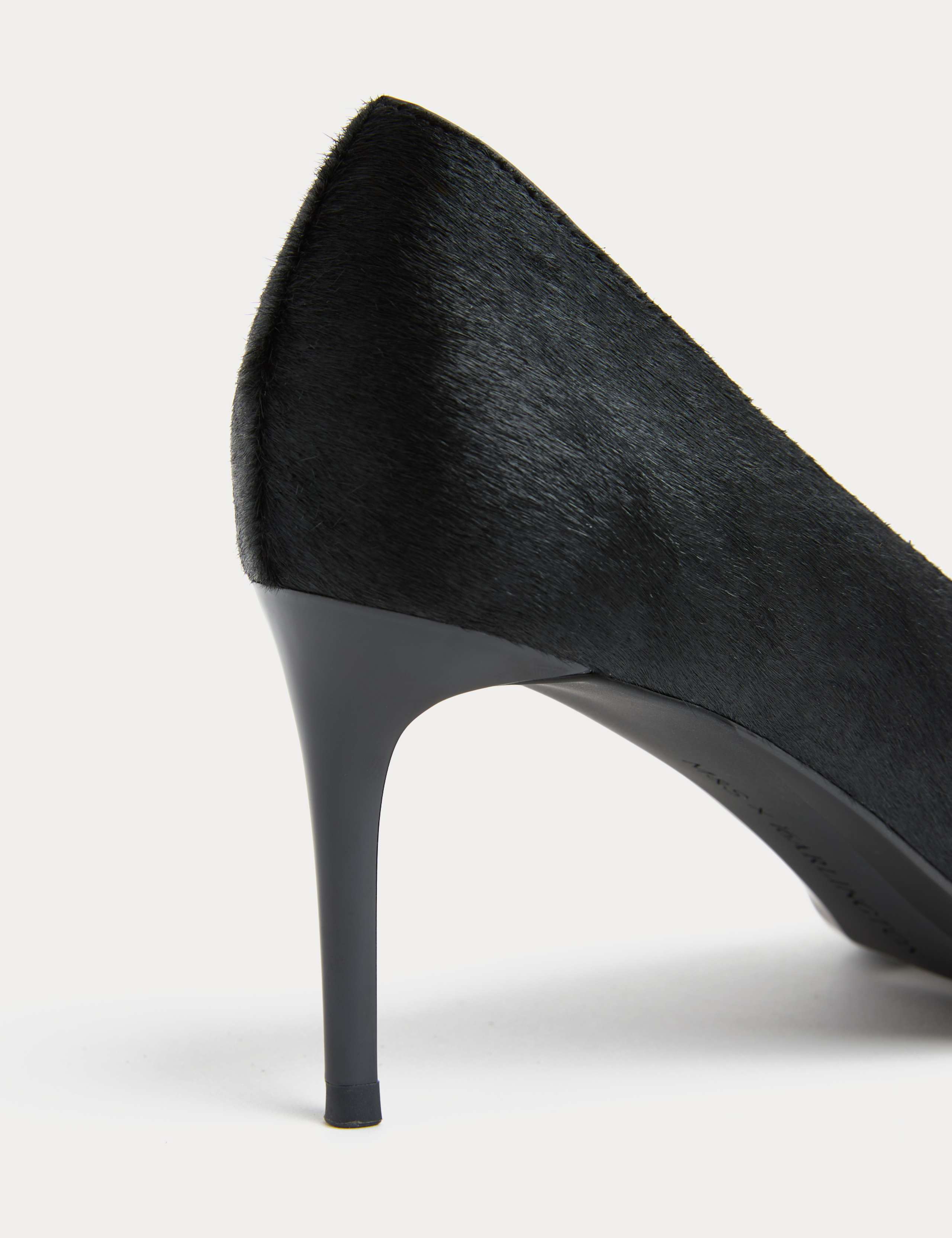 Hair On Leather Stiletto Heel Court Shoes 3 of 4