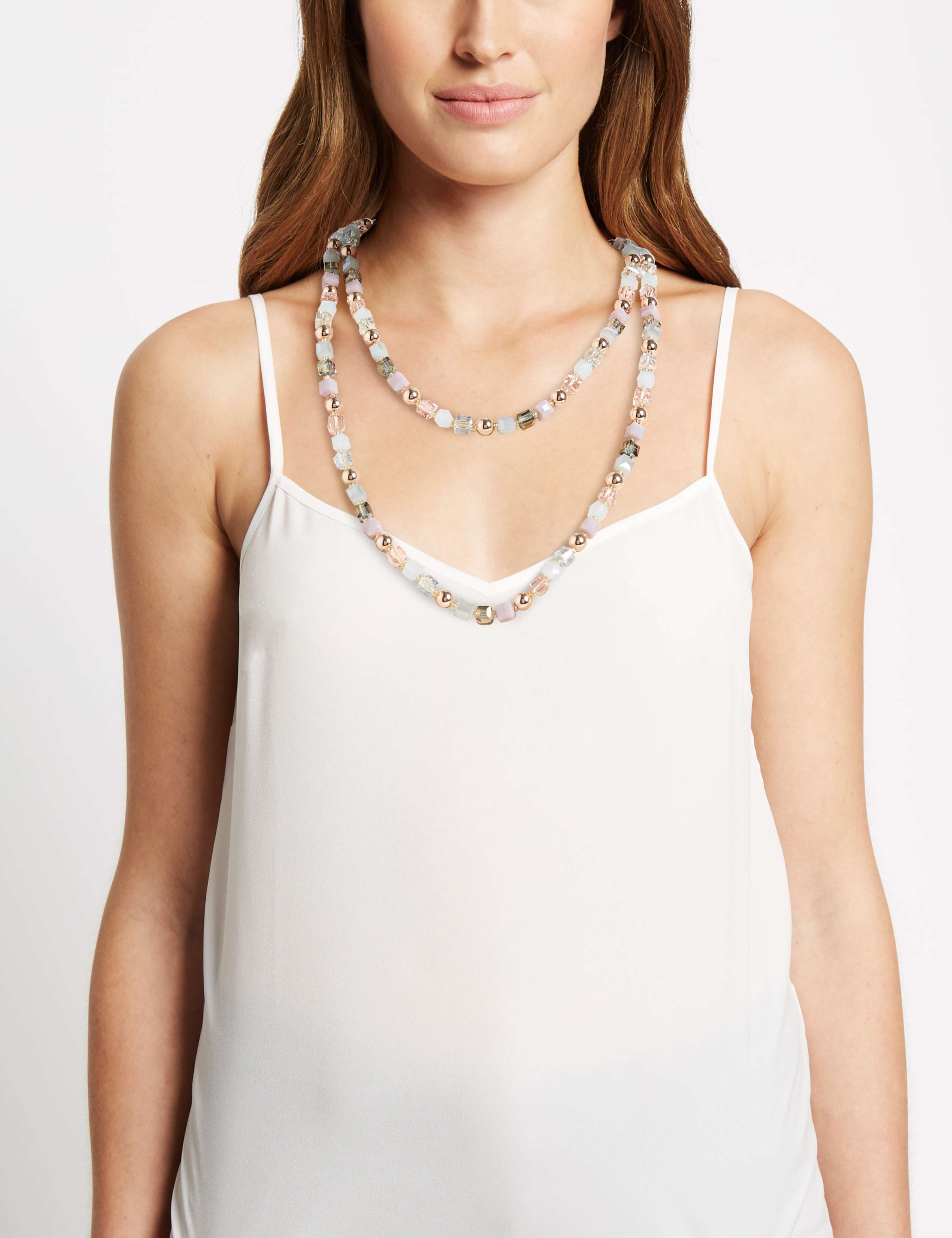 Sparkling Glass Necklace 1 of 2