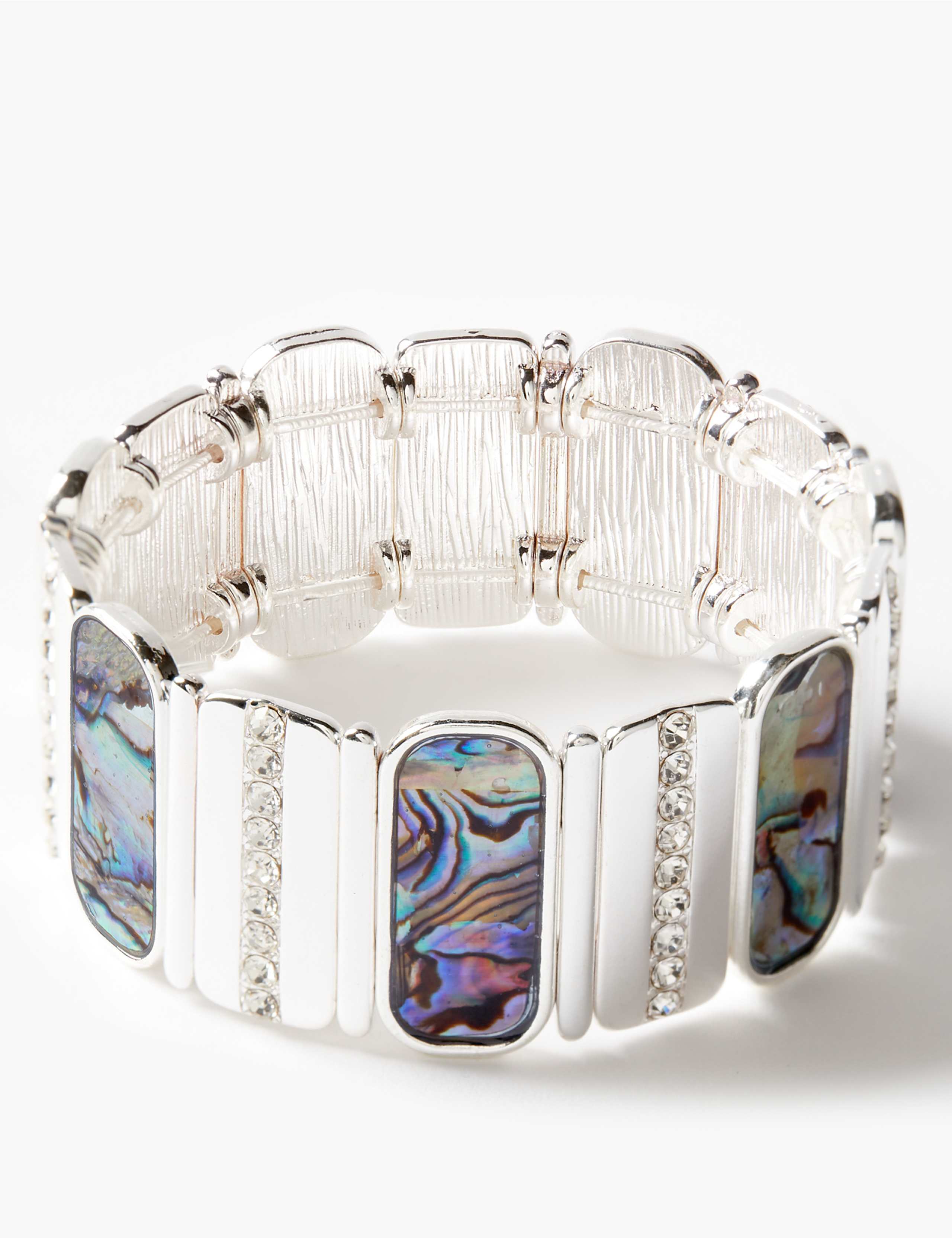 Silver plated Shell Stretch Bracelet 2 of 2