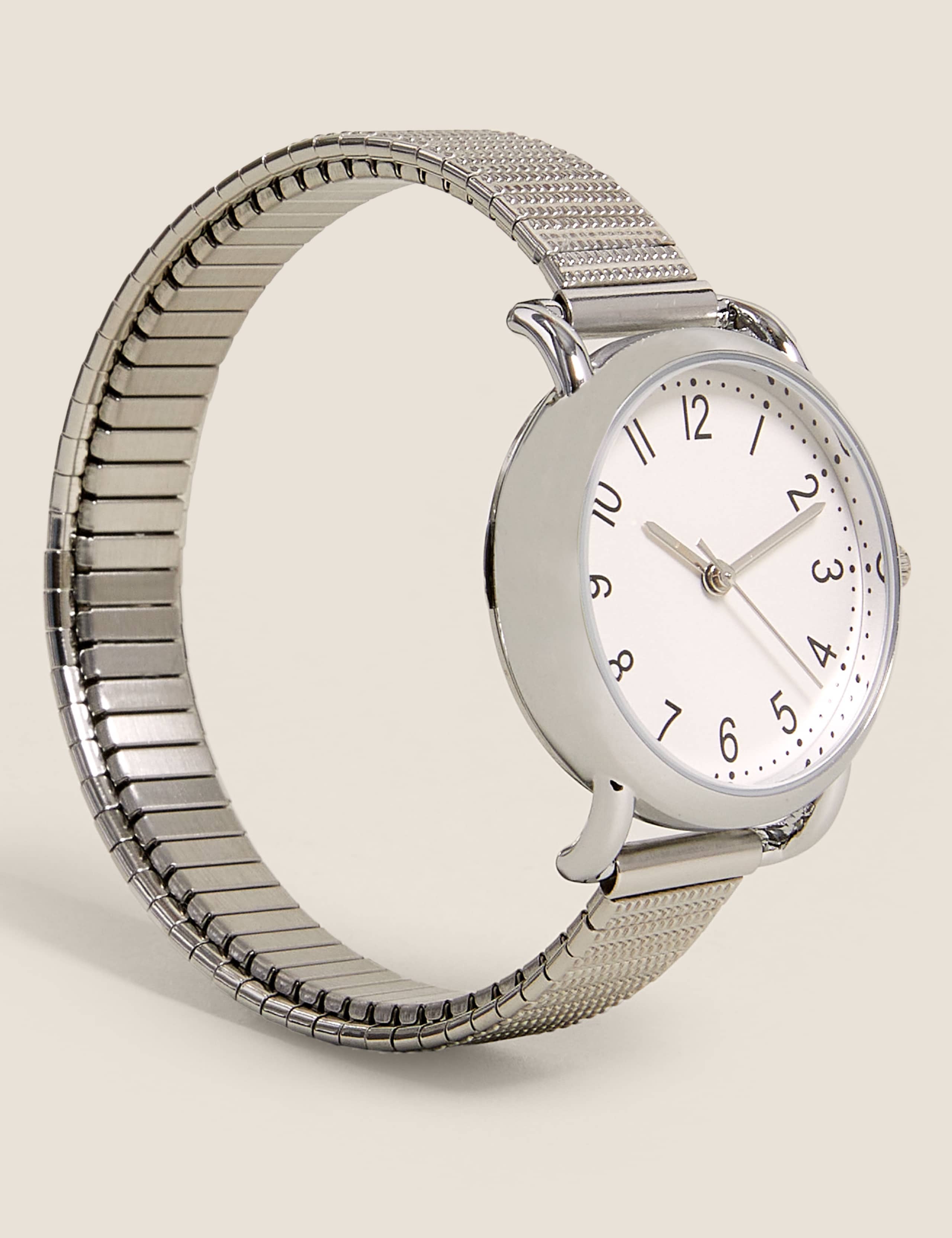 Small Round Face Expandable Watch M&S Collection M&S IE