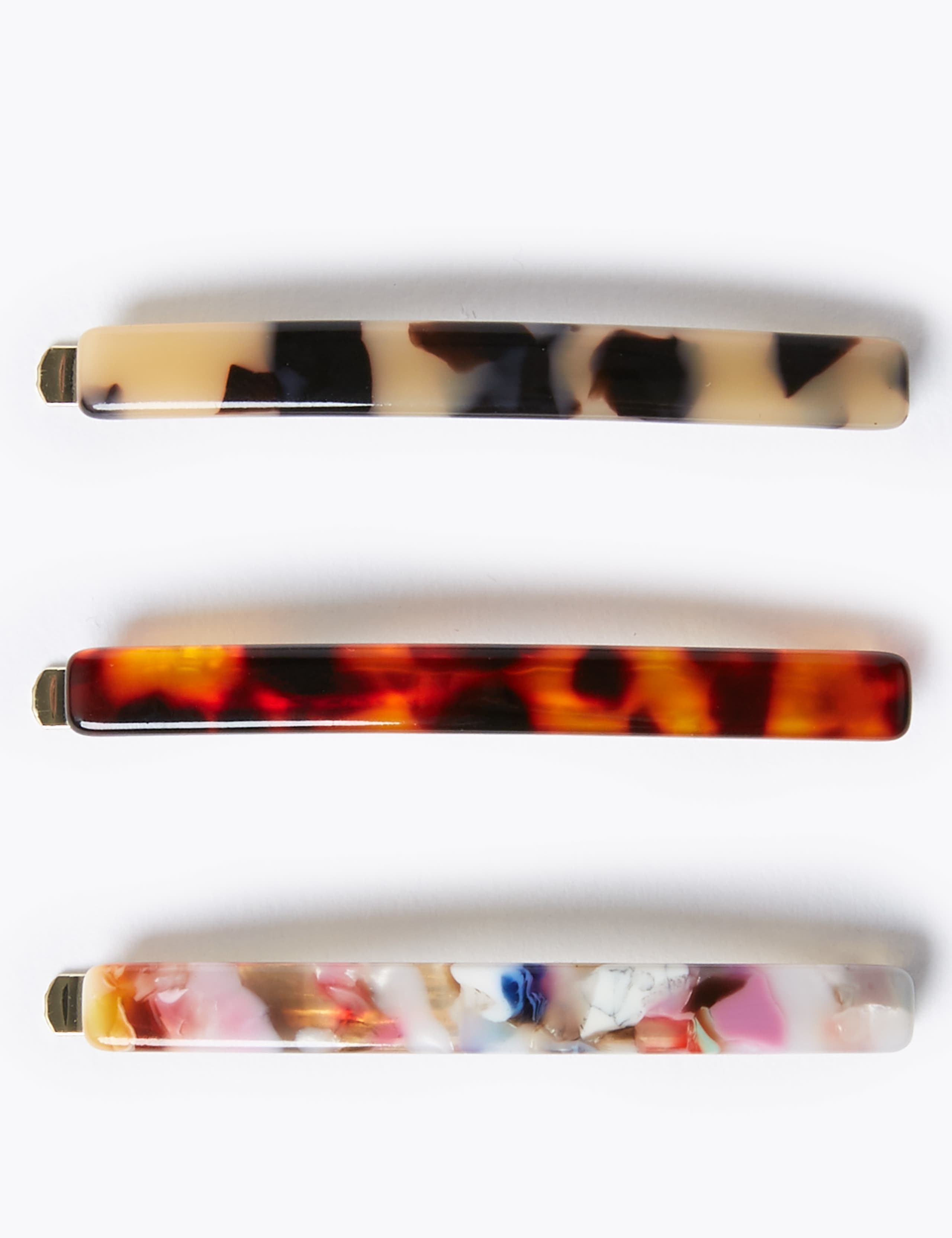 3 Pack Patterned Hair Clips 1 of 1
