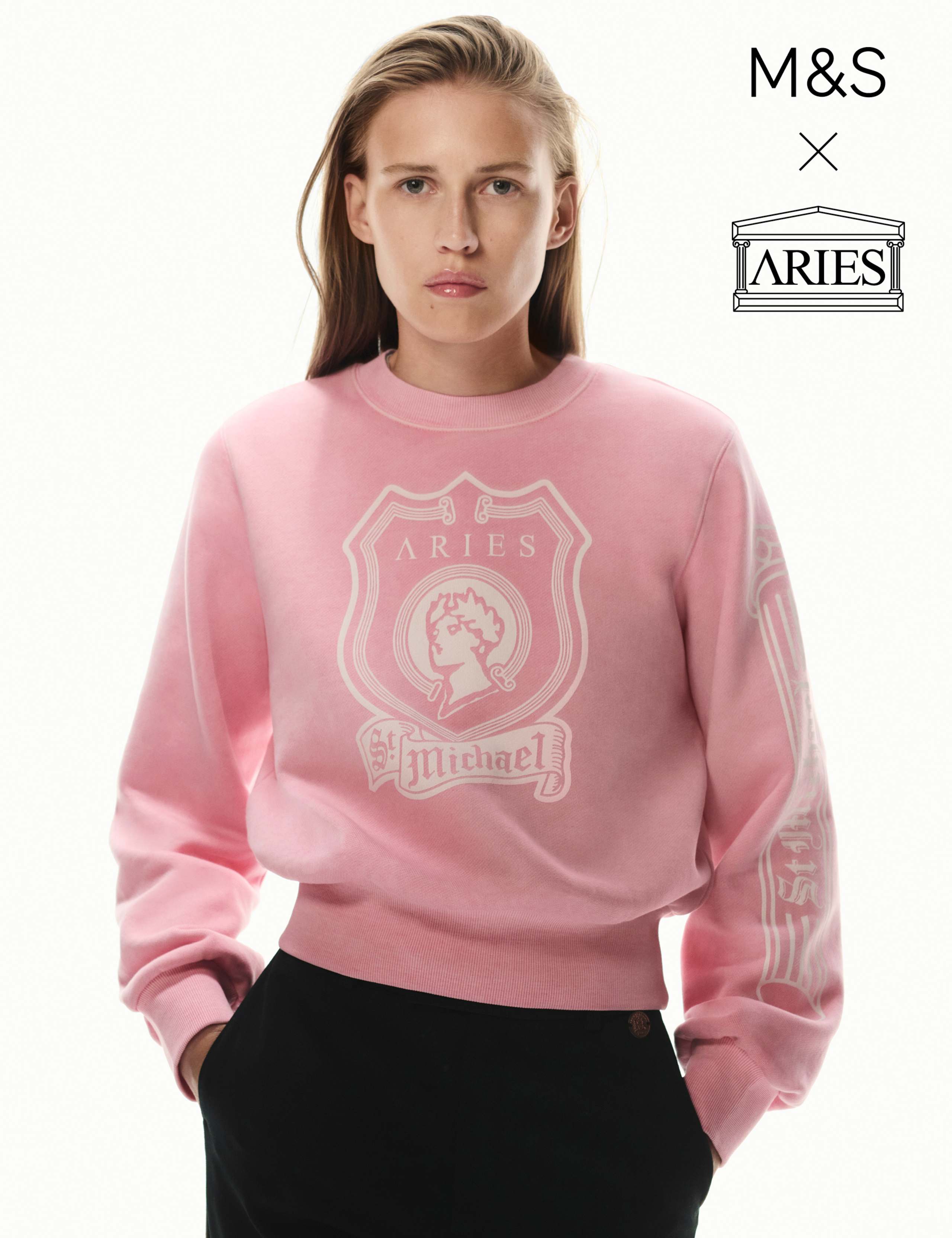 Pure Cotton Printed Sweatshirt 1 of 3